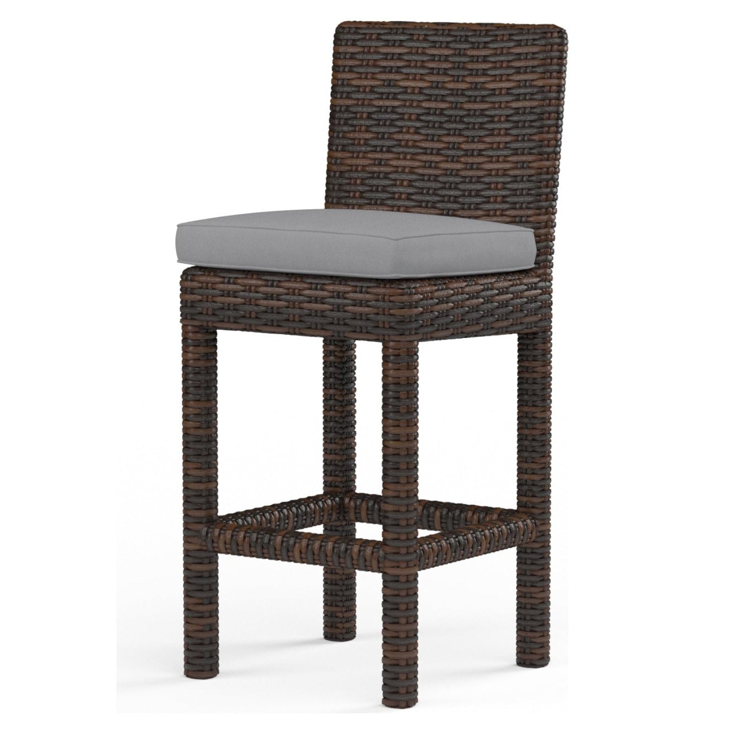 Sunset West Montecito Canvas Granite w/Self Welt Outdoor Counter Stool Set of 2