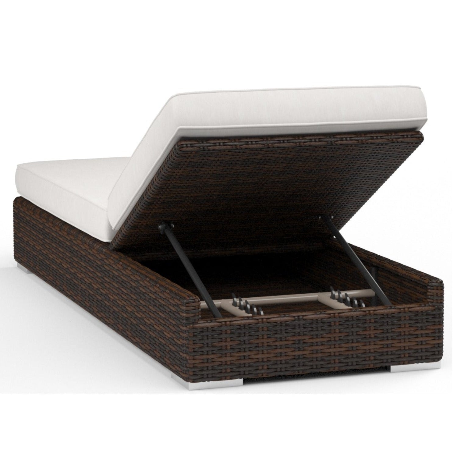 Sunset West Montecito Canvas Flax w/Self Welt Outdoor Adjustable Chaise