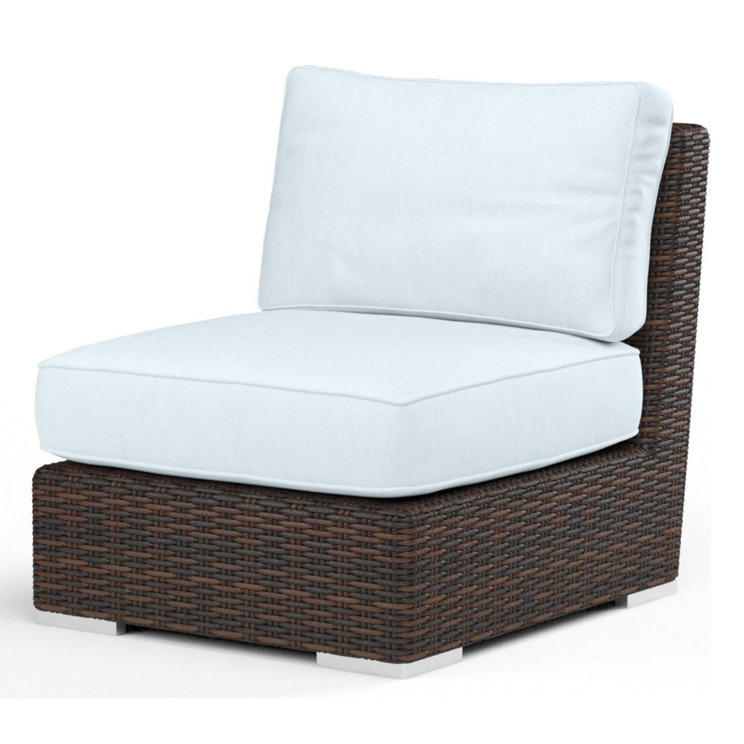Sunset West Montecito Canvas Skyline w/Self Welt Outdoor Armless Club Chair