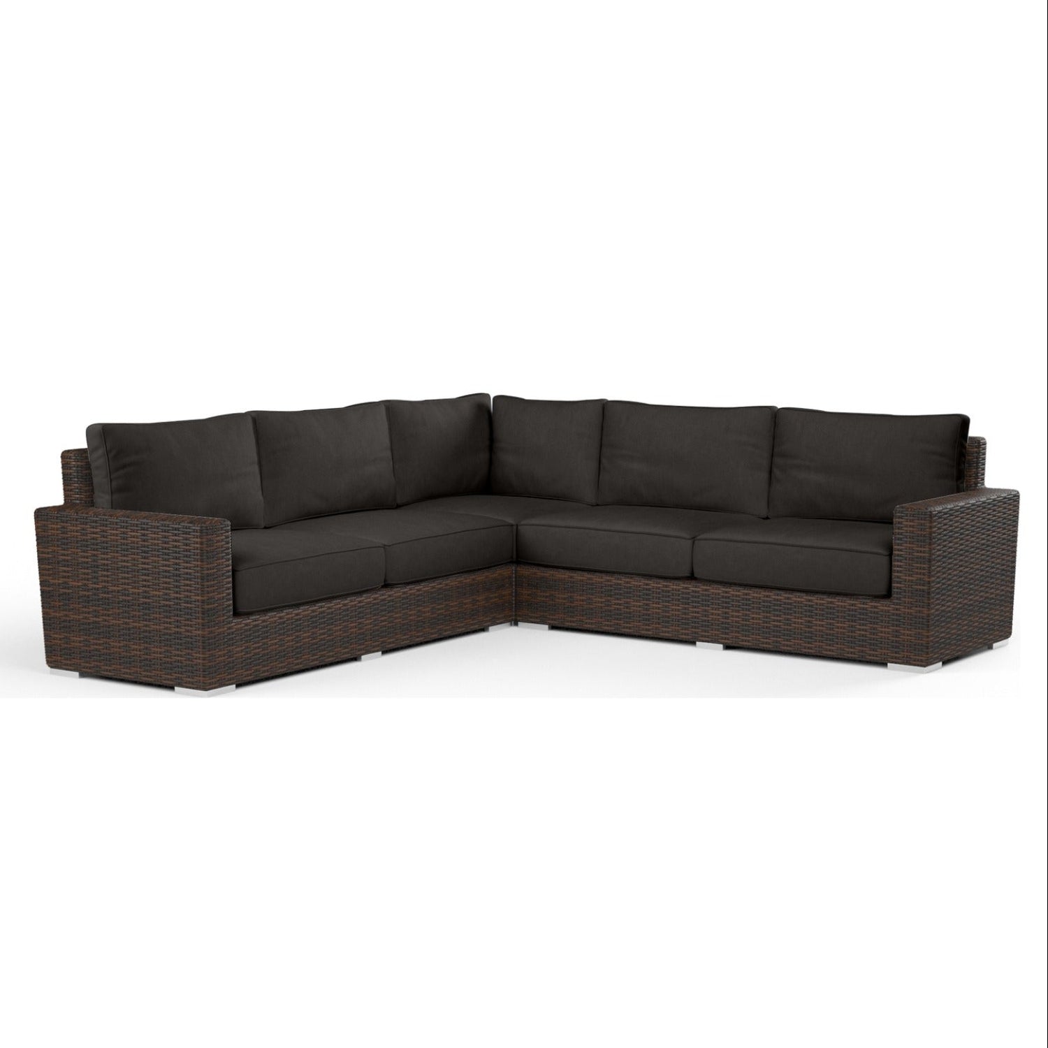 Sunset West Montecito Spectrum Carbon w/Self Welt Outdoor Sectional