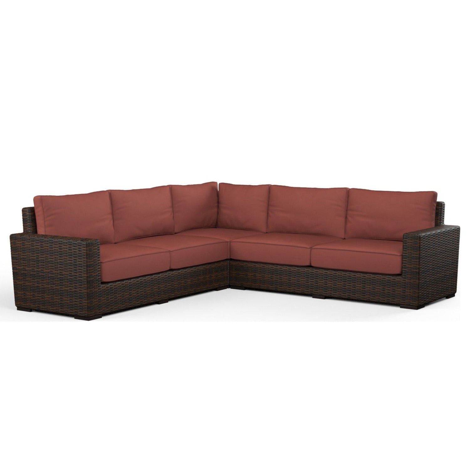 Sunset West Montecito Canvas Henna w/Self Welt Outdoor Sectional