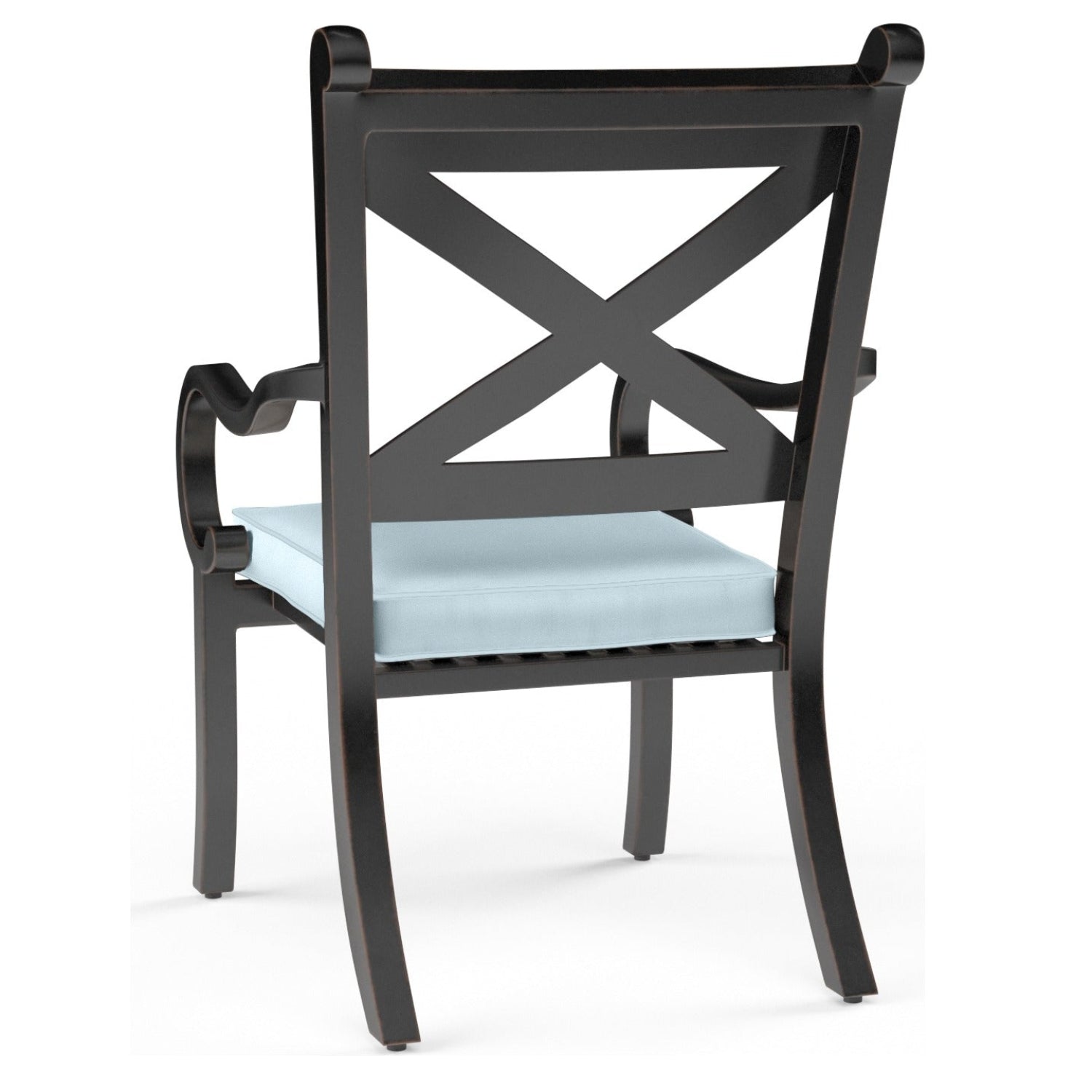 Sunset West Monterey Canvas Skyline w/Self Welt Outdoor Dining Chair Set of 2