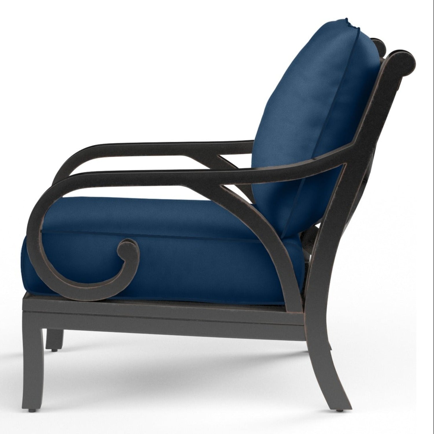 Sunset West Monterey Spectrum Indigo w/Self Welt Outdoor Club Chair