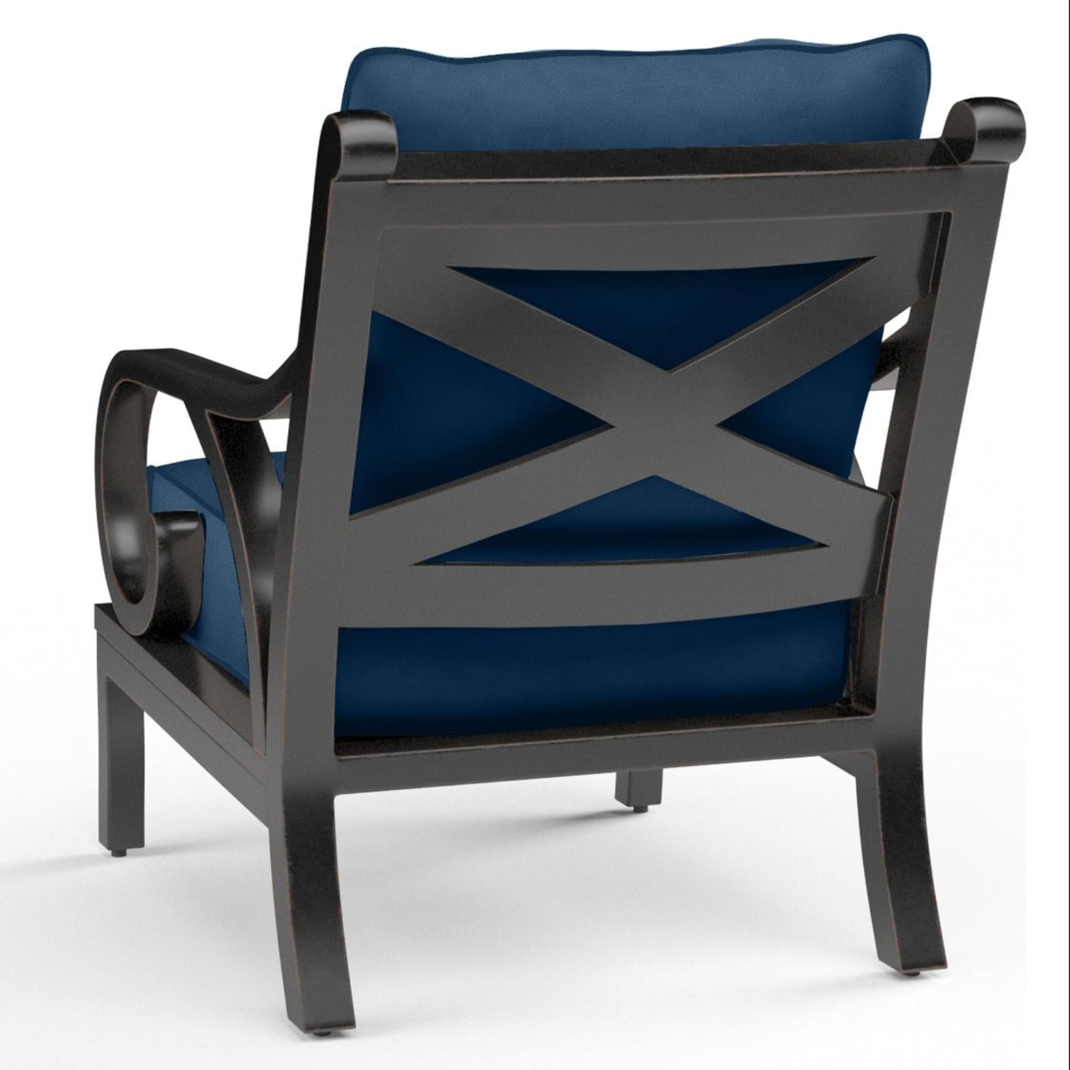 Sunset West Monterey Spectrum Indigo w/Self Welt Outdoor Club Chair