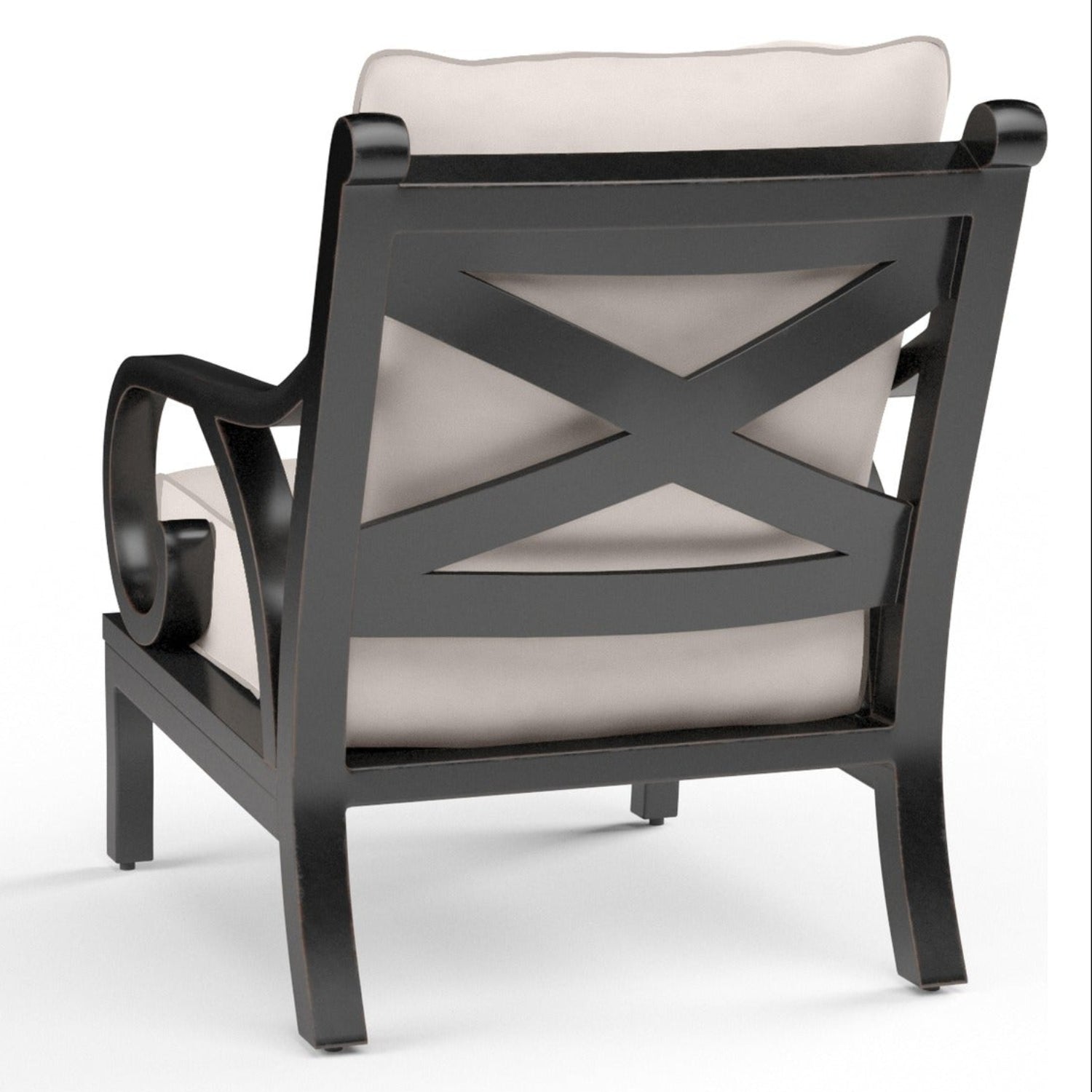 Sunset West Monterey Canvas Natural w/Self Welt Outdoor Club Chair