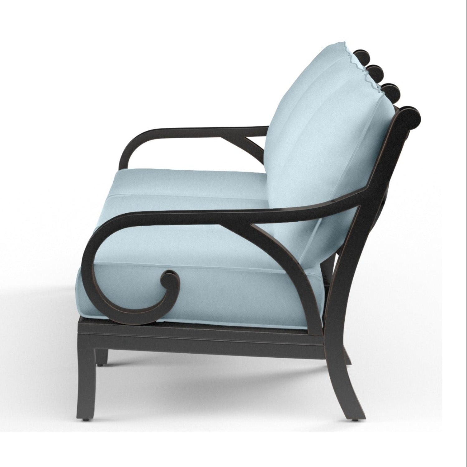 Sunset West Monterey Canvas Skyline w/Self Welt Outdoor Sofa