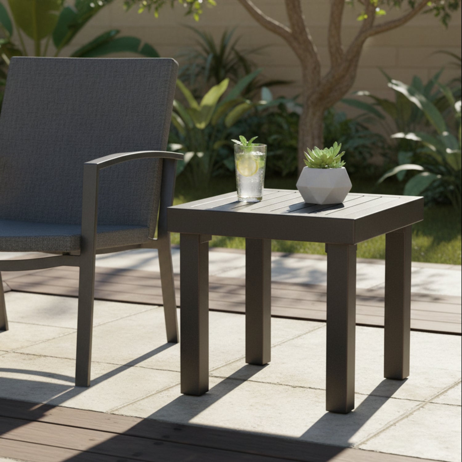 Sunset West Monterey Outdoor End Table Set of 2