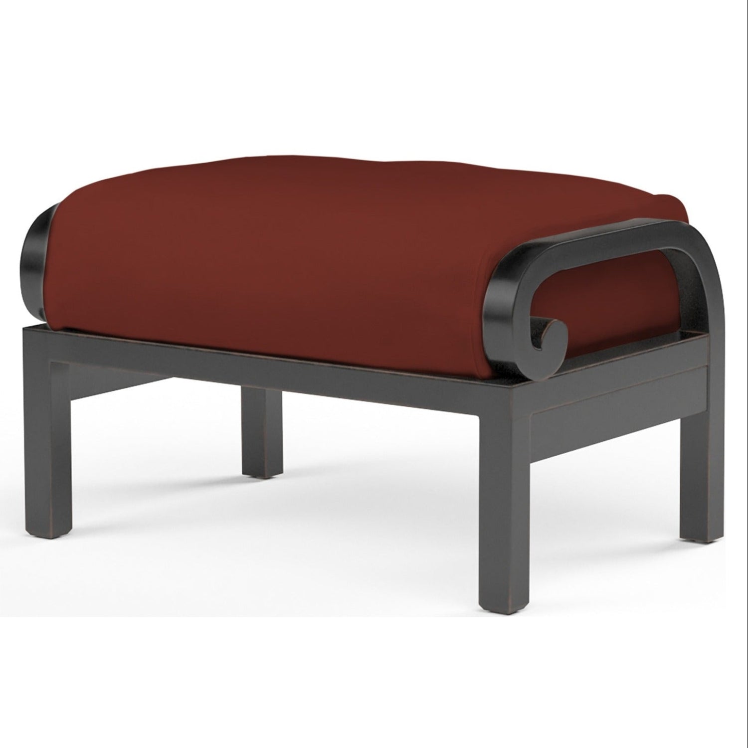 Sunset West Monterey Canvas Henna w/Self Welt Outdoor Ottoman