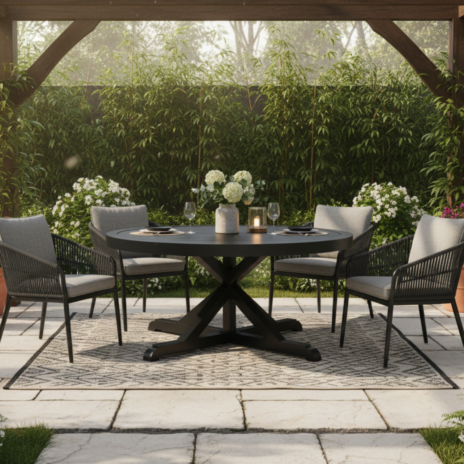 Sunset West Monterey 60in Outdoor Dining Table