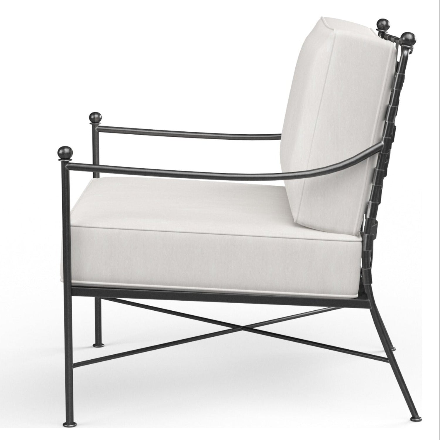 Sunset West Provence Canvas Flax w/Self Welt Outdoor Club Chair