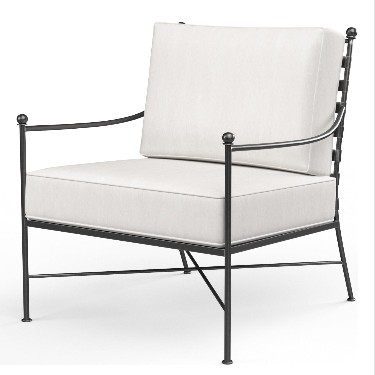 Sunset West Provence Canvas Flax w/Self Welt Outdoor Club Chair