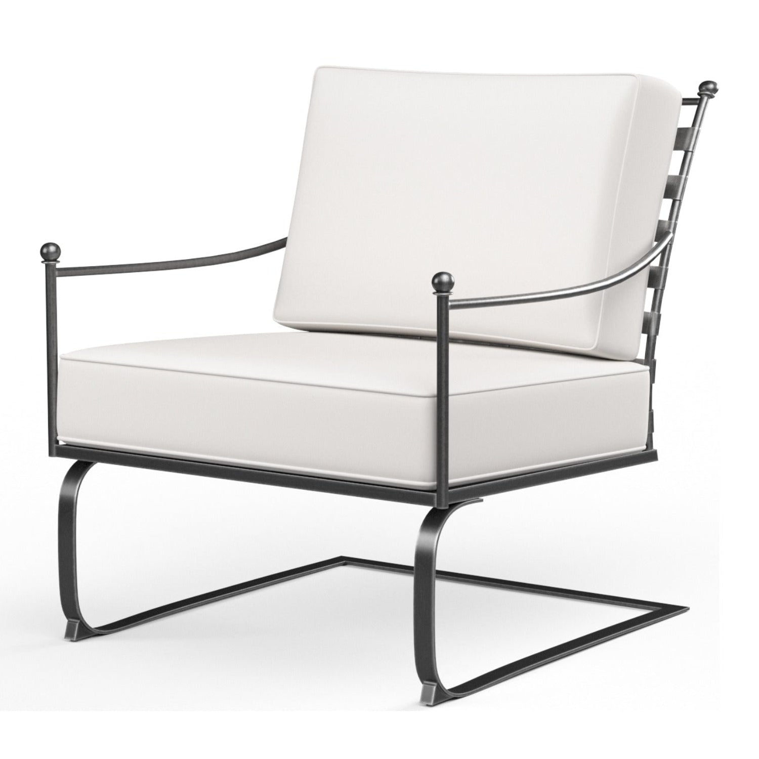 Sunset West Provence Canvas Flax w/Self Welt Club Outdoor Rocker