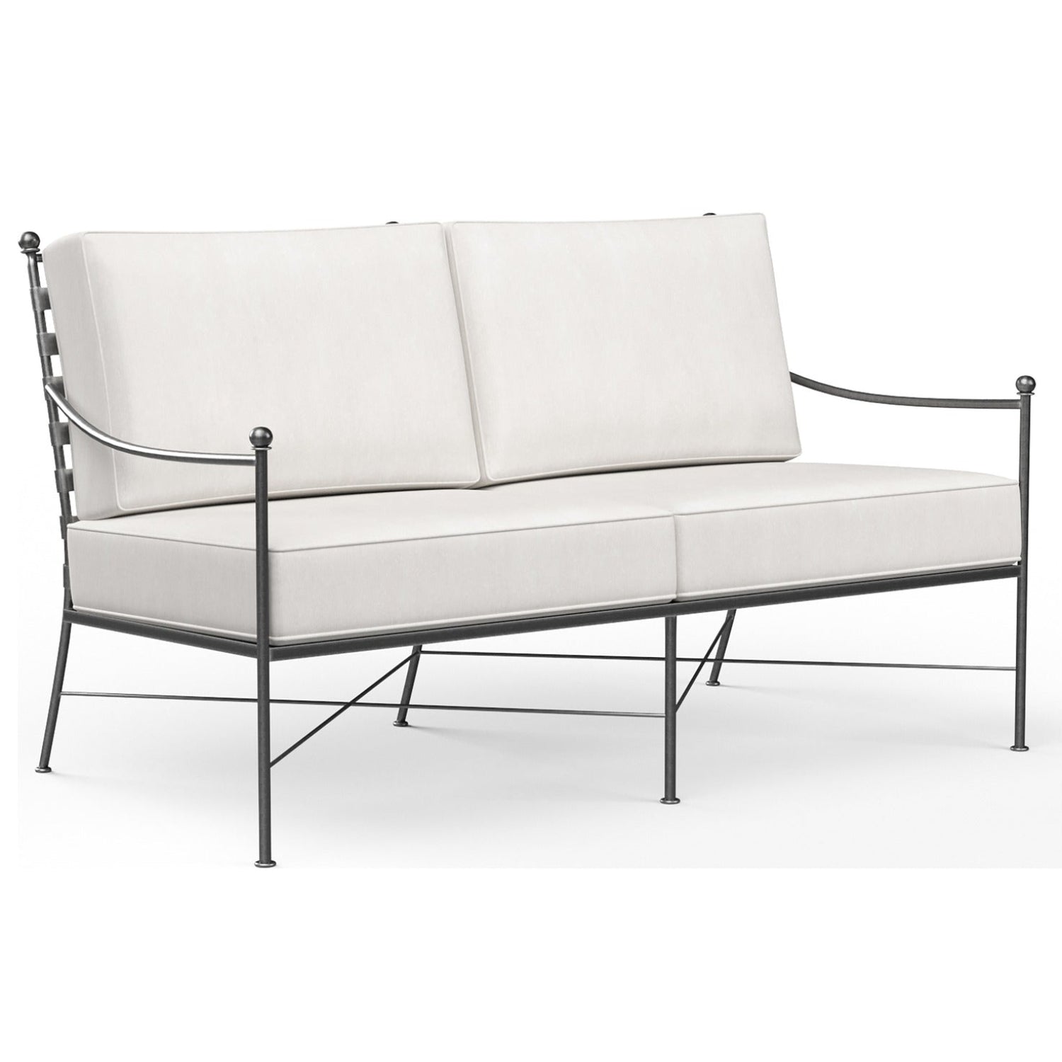 Sunset West Provence Canvas Flax w/Self Welt Outdoor Loveseat