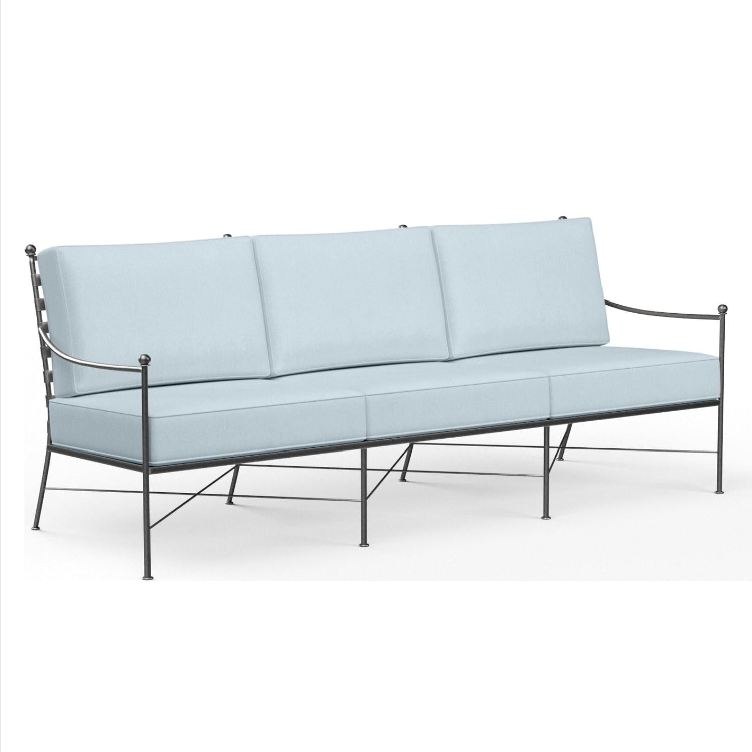 Sunset West Provence Canvas Skyline w/Self Welt Outdoor Sofa