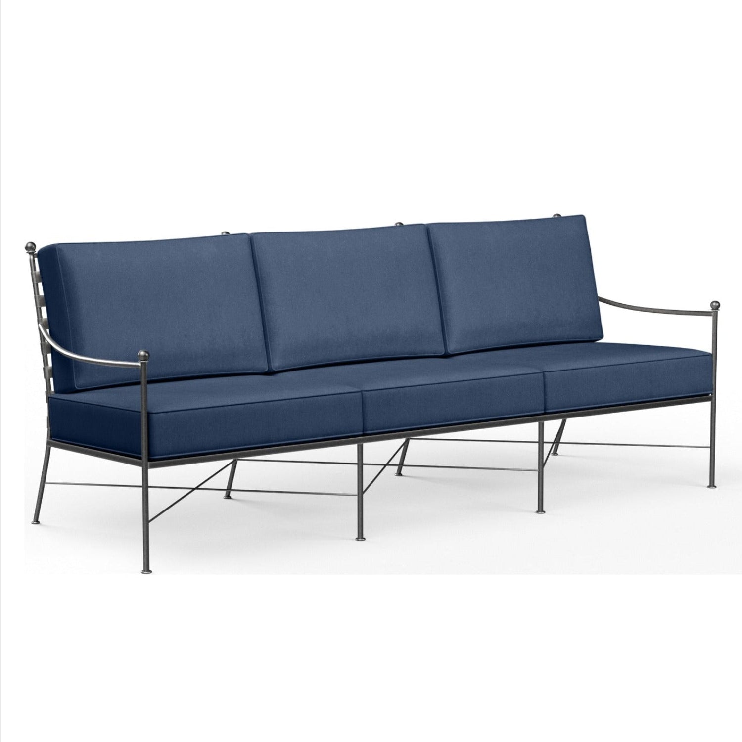 Sunset West Provence Spectrum Indigo w/Self Welt Outdoor Sofa
