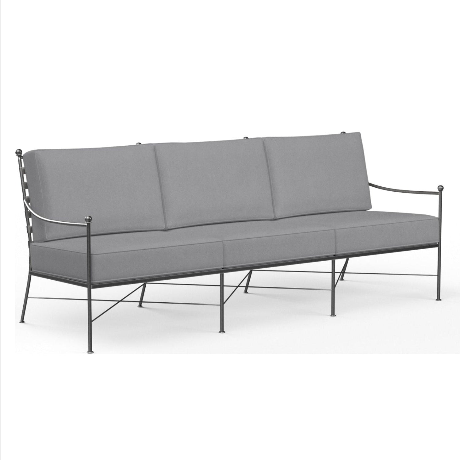 Sunset West Provence Canvas Granite w/Self Welt Outdoor Sofa