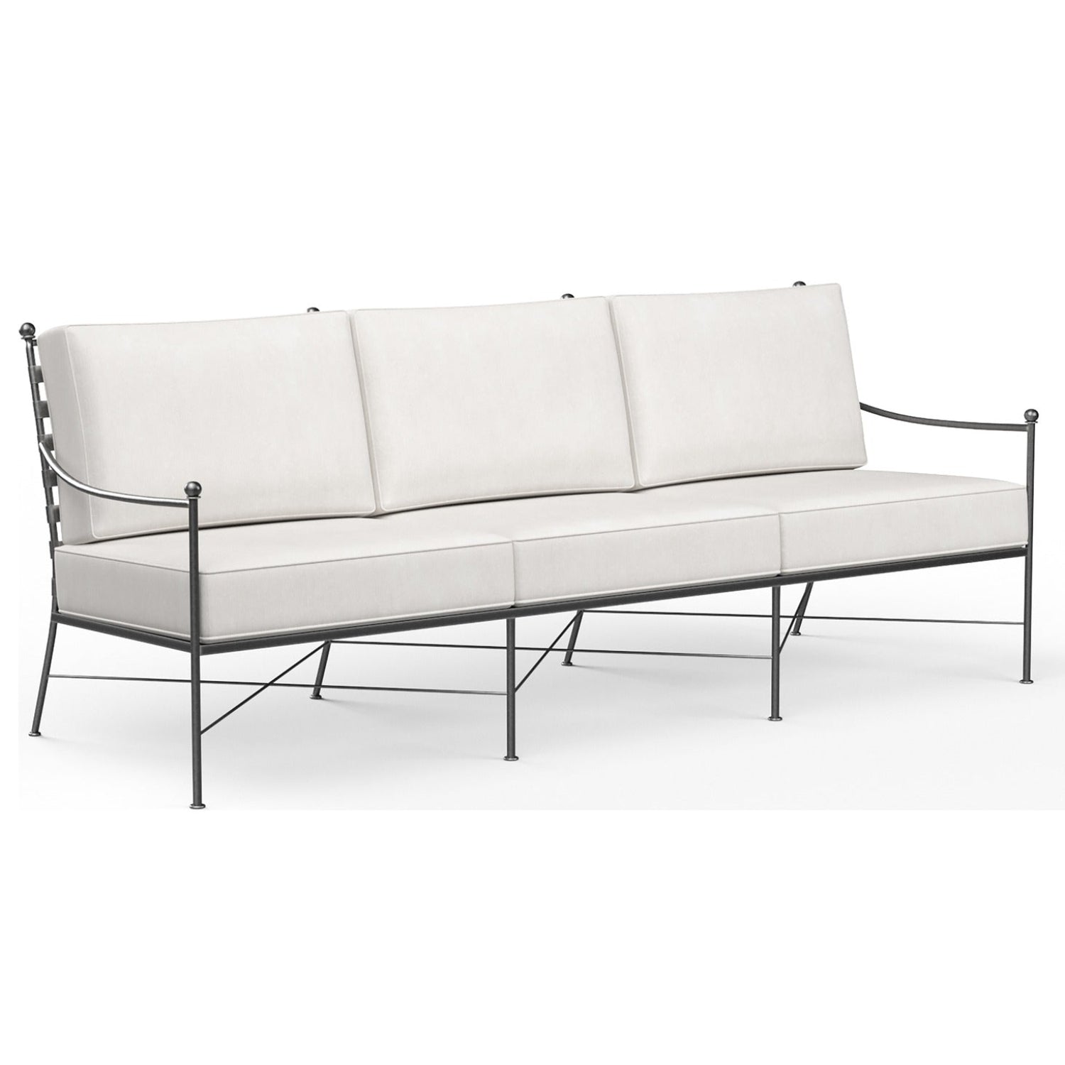 Sunset West Provence Canvas Flax w/Self Welt Outdoor Sofa