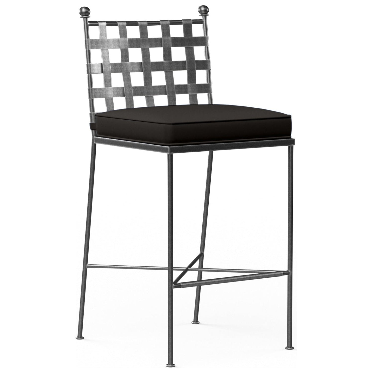 Sunset West Provence Spectrum Carbon w/Self Welt Outdoor Barstool Set of 2