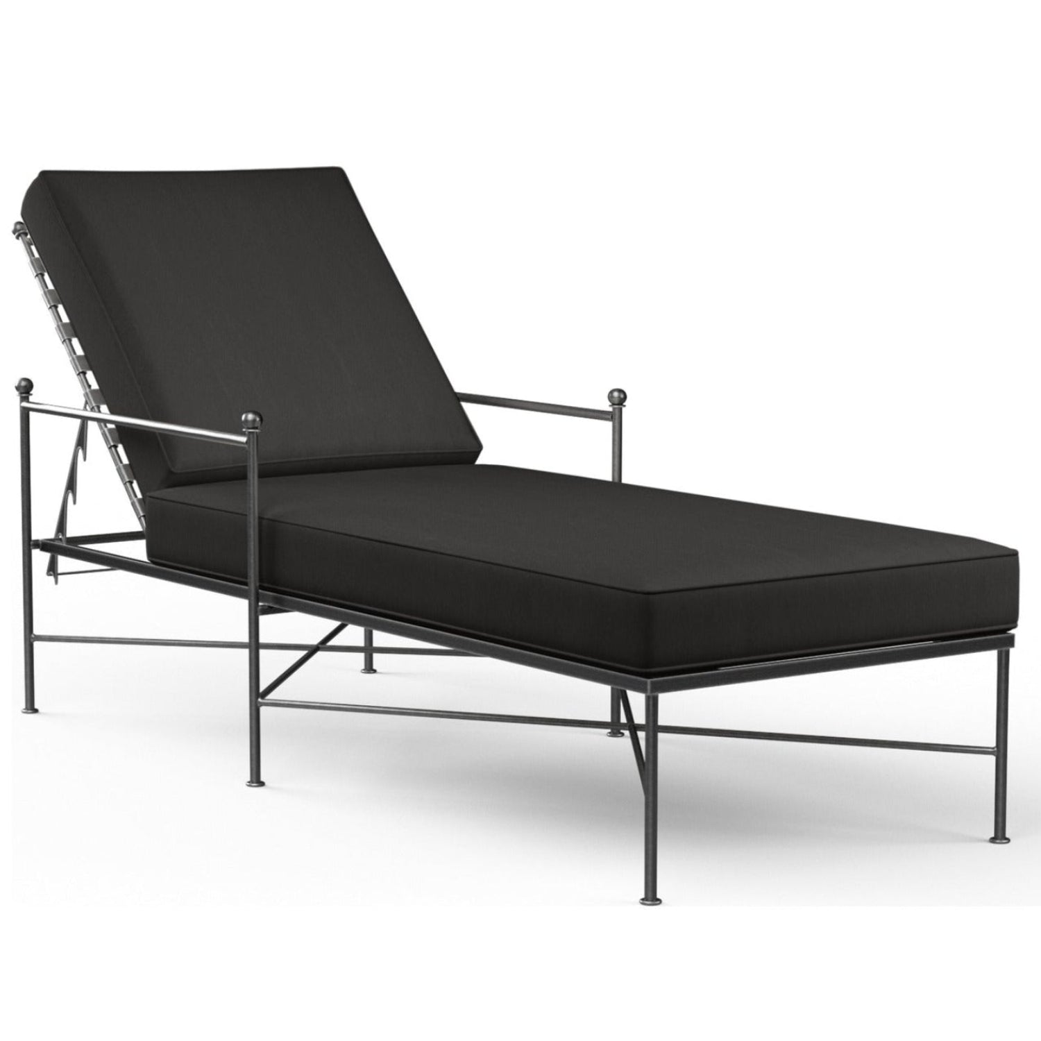 Sunset West Provence Spectrum Carbon w/Self Welt Outdoor Chaise Lounge