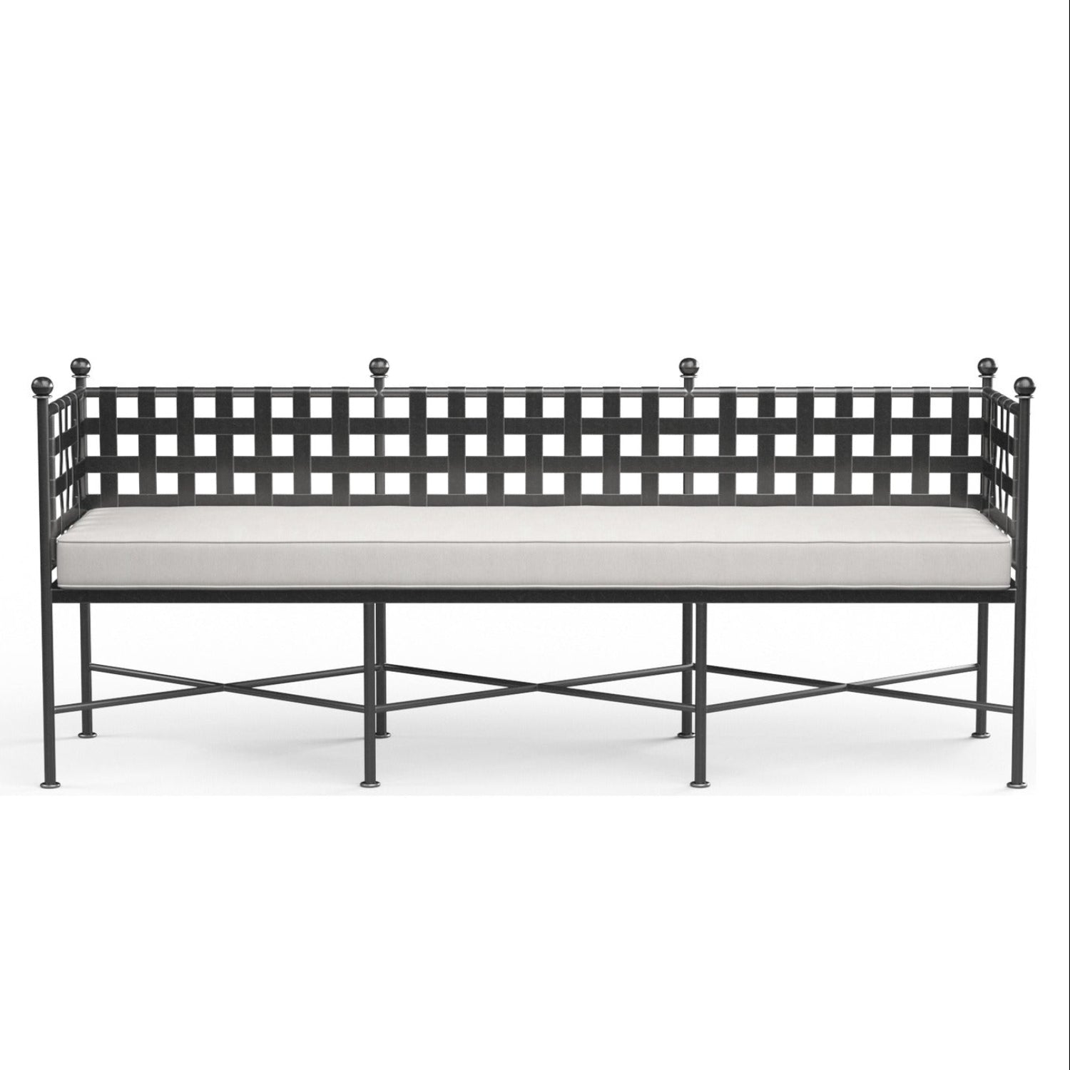 Sunset West Provence Canvas Flax w/Self Welt Garden Outdoor Bench
