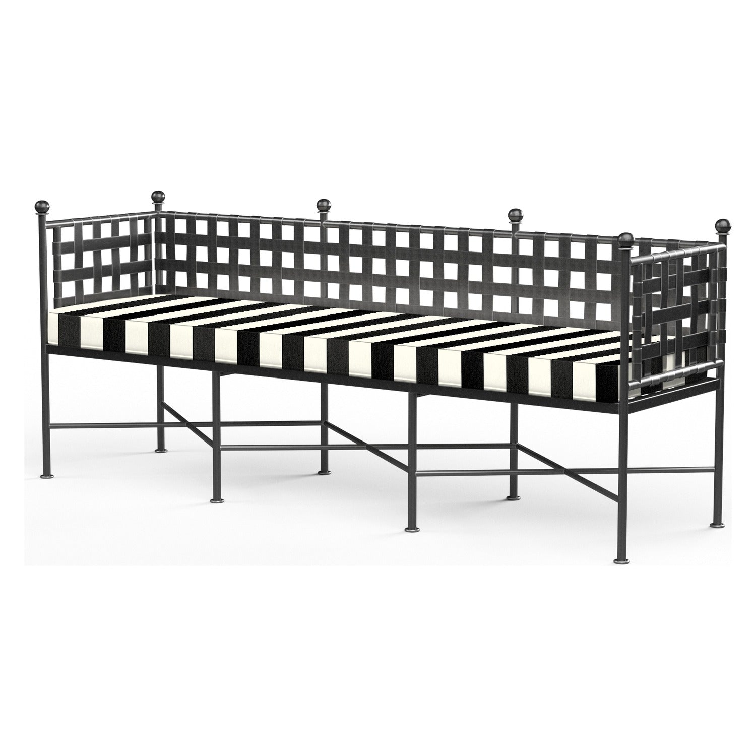 Sunset West Provence Cabana Classic w/Self Welt Garden Outdoor Bench