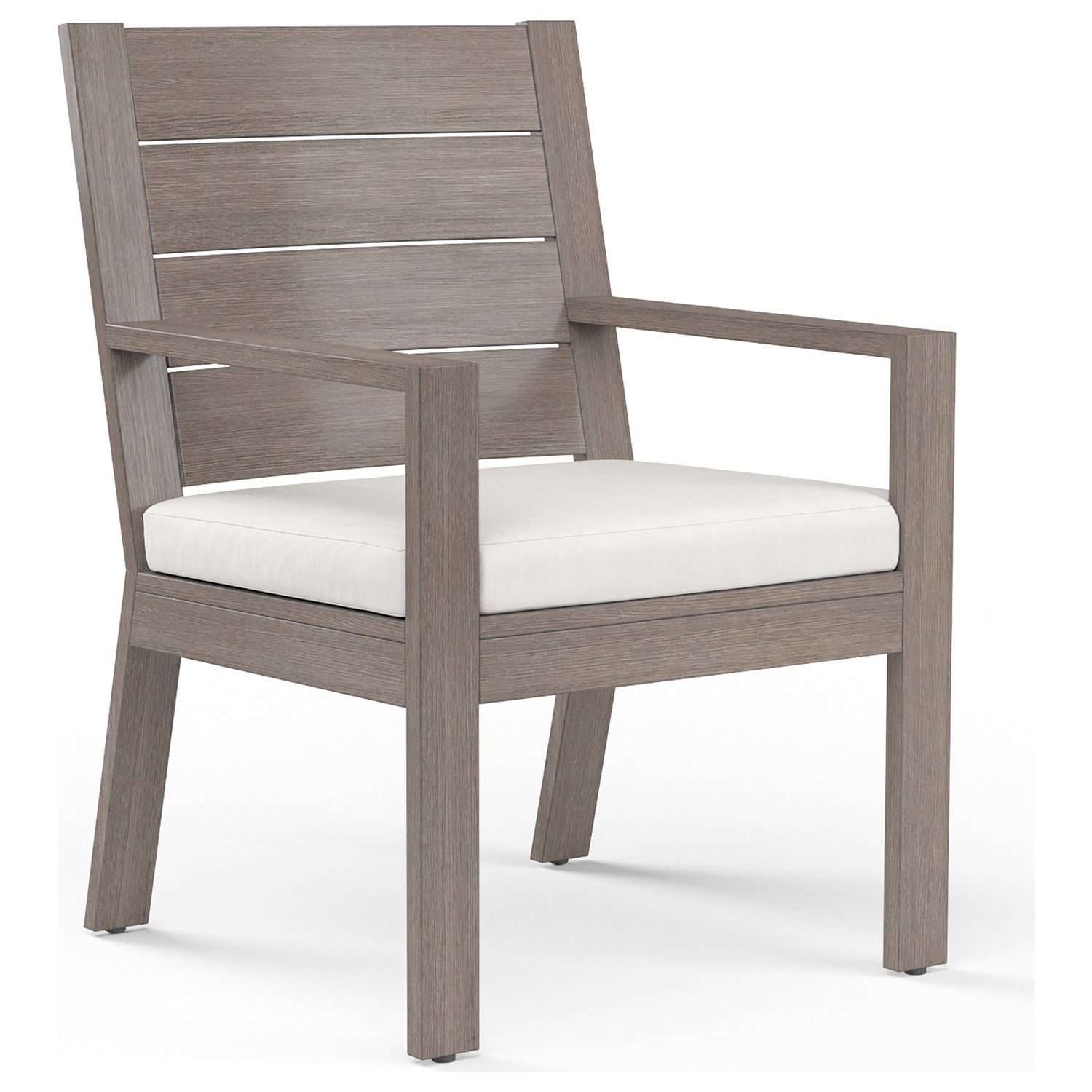 Sunset West Laguna Canvas Flax Outdoor Dining Chair Set of 2