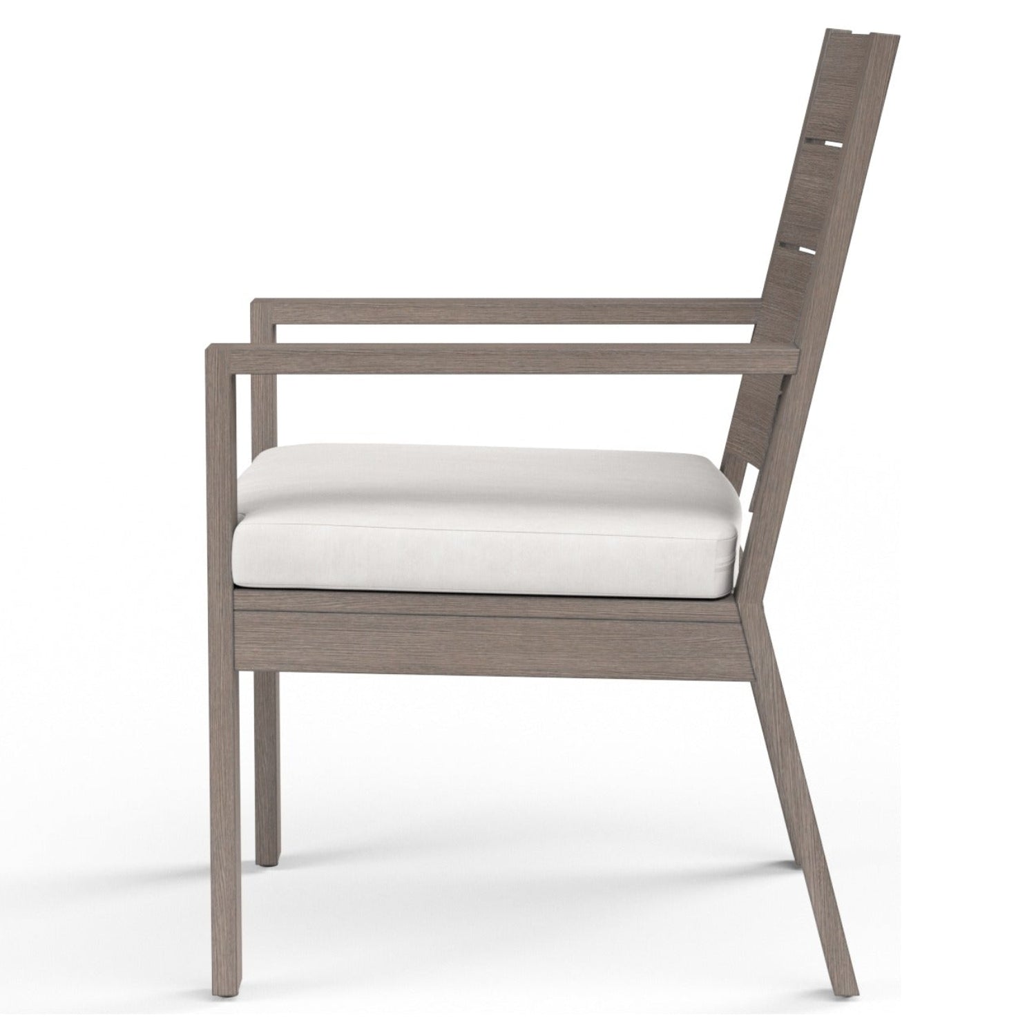 Sunset West Laguna Canvas Flax Outdoor Dining Chair Set of 2