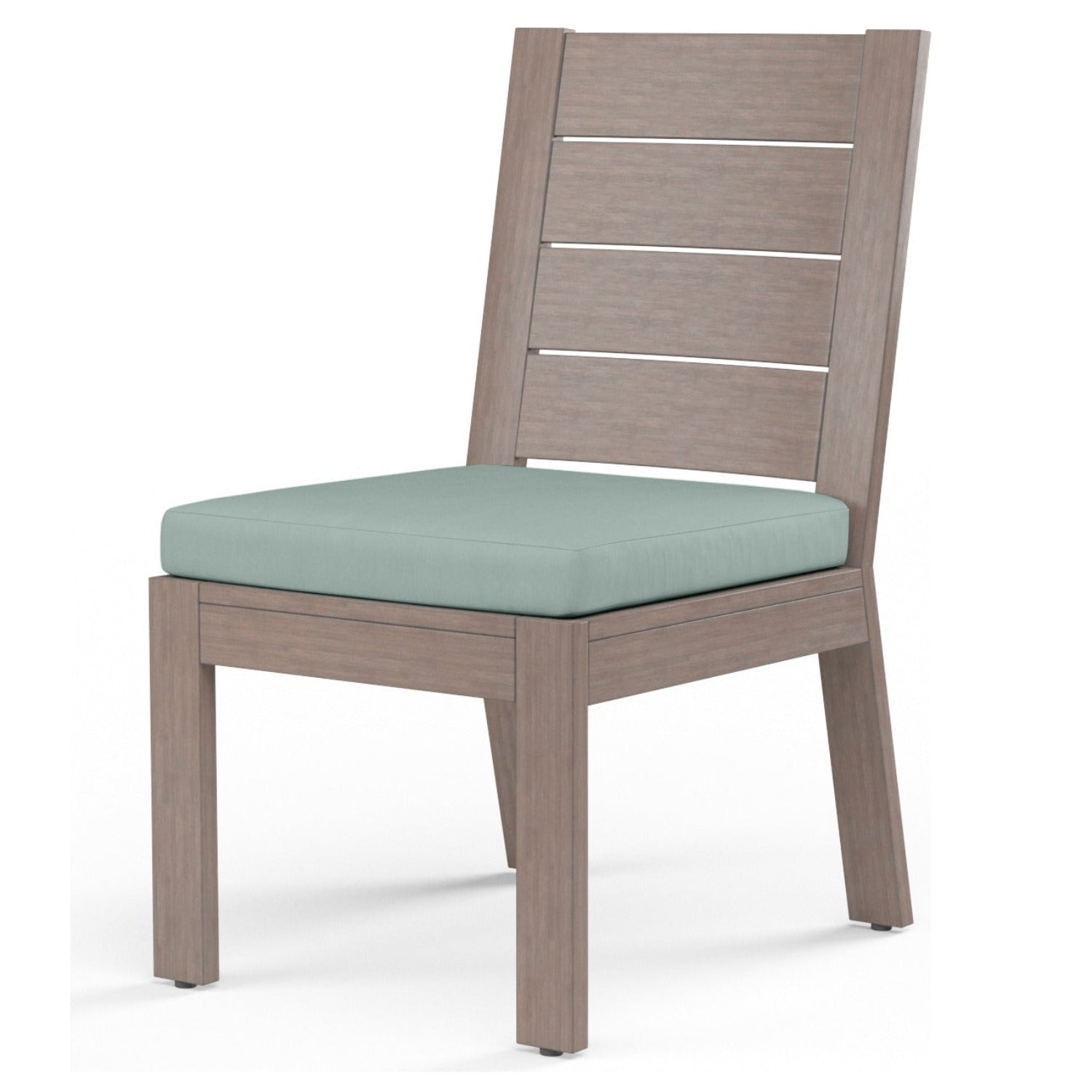 Sunset West Laguna Cast Mist Outdoor Armless Dining Chair Set of 2
