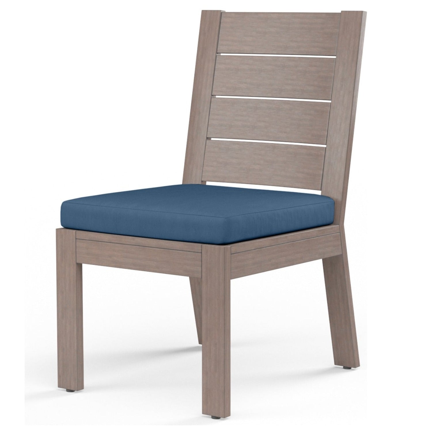 Sunset West Laguna Spectrum Indigo Outdoor Armless Dining Chair Set of 2