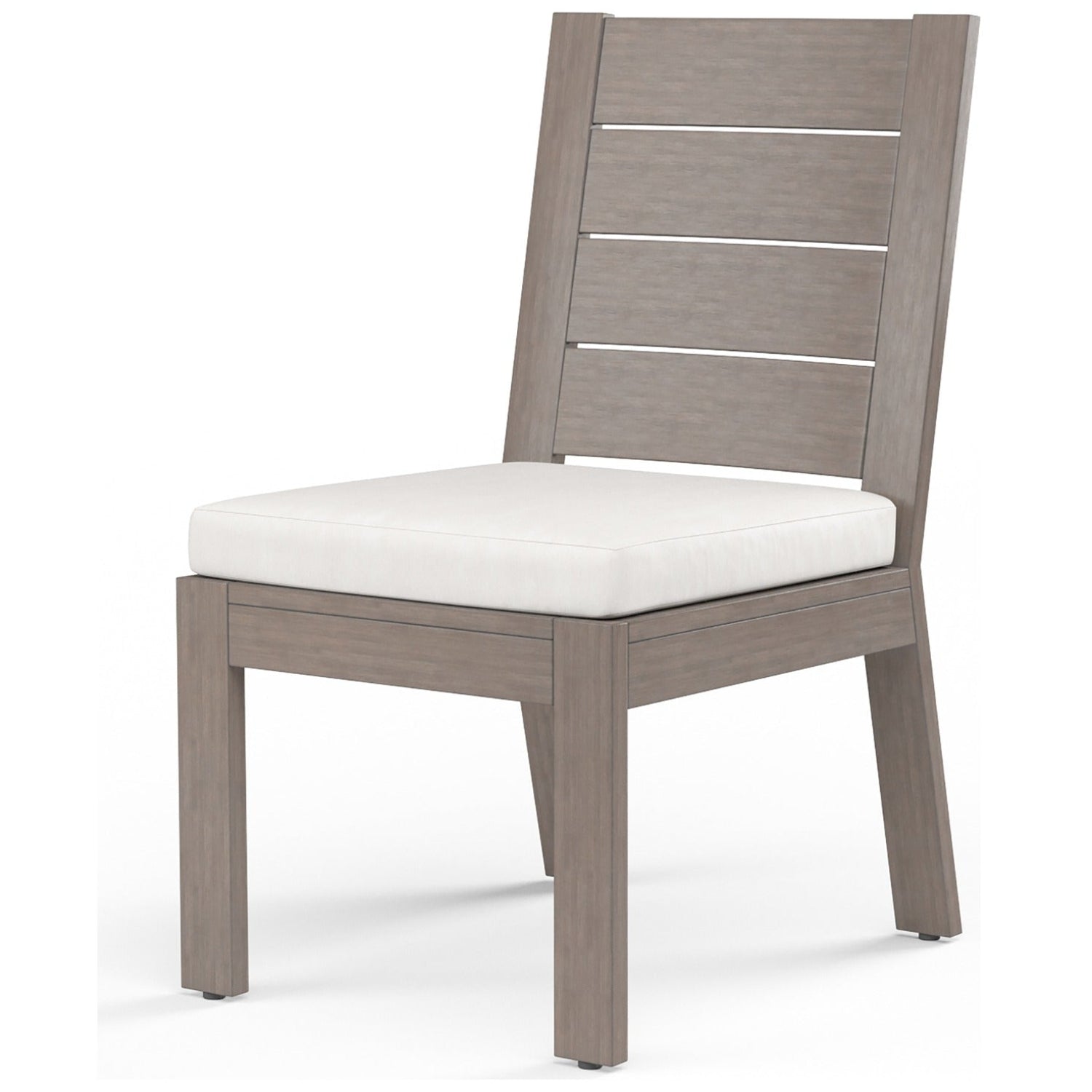 Sunset West Laguna Canvas Flax Outdoor Armless Dining Chair Set of 2