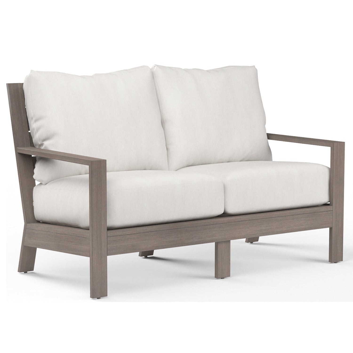 Sunset West Laguna Canvas Flax Outdoor Loveseat