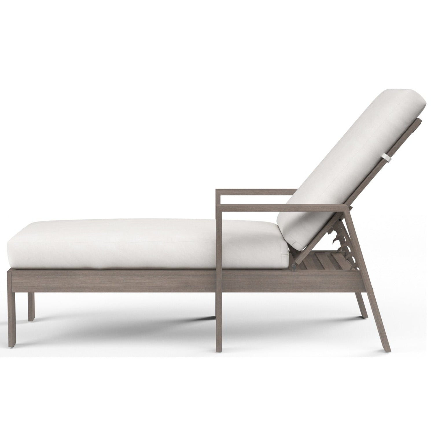 Sunset West Laguna Canvas Flax Outdoor Chaise Lounge