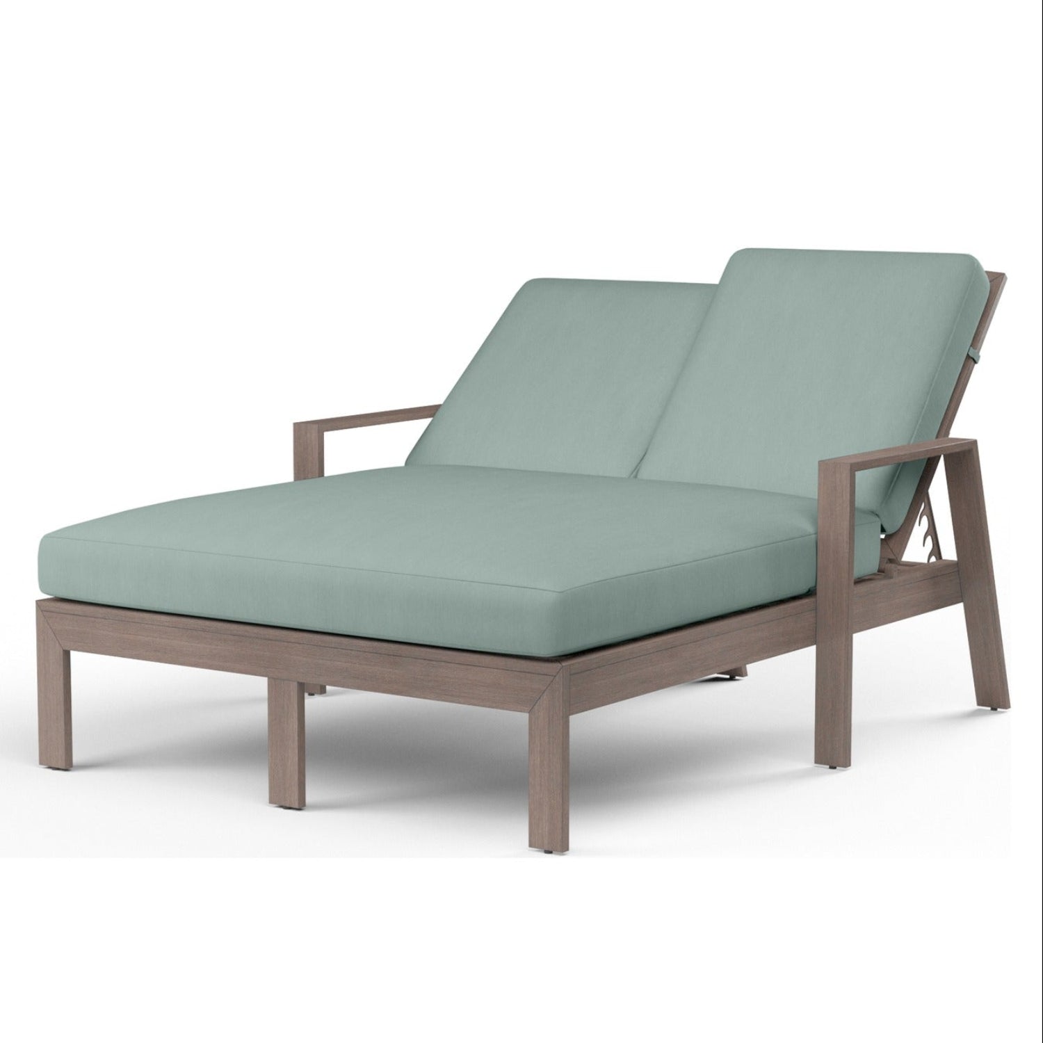 Sunset West Laguna Cast Mist Double Outdoor Chaise Lounge