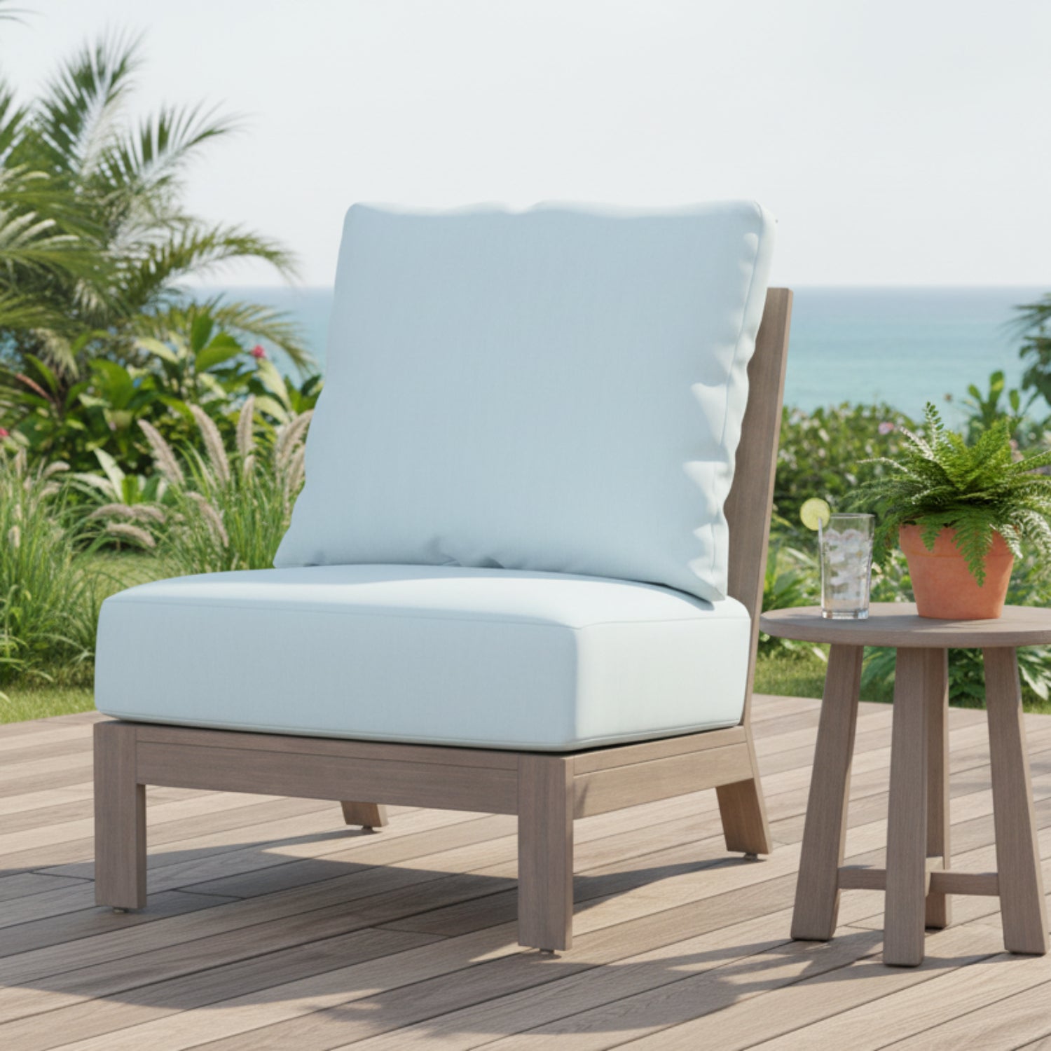 Sunset West Laguna Canvas Skyline Outdoor Armless Club
