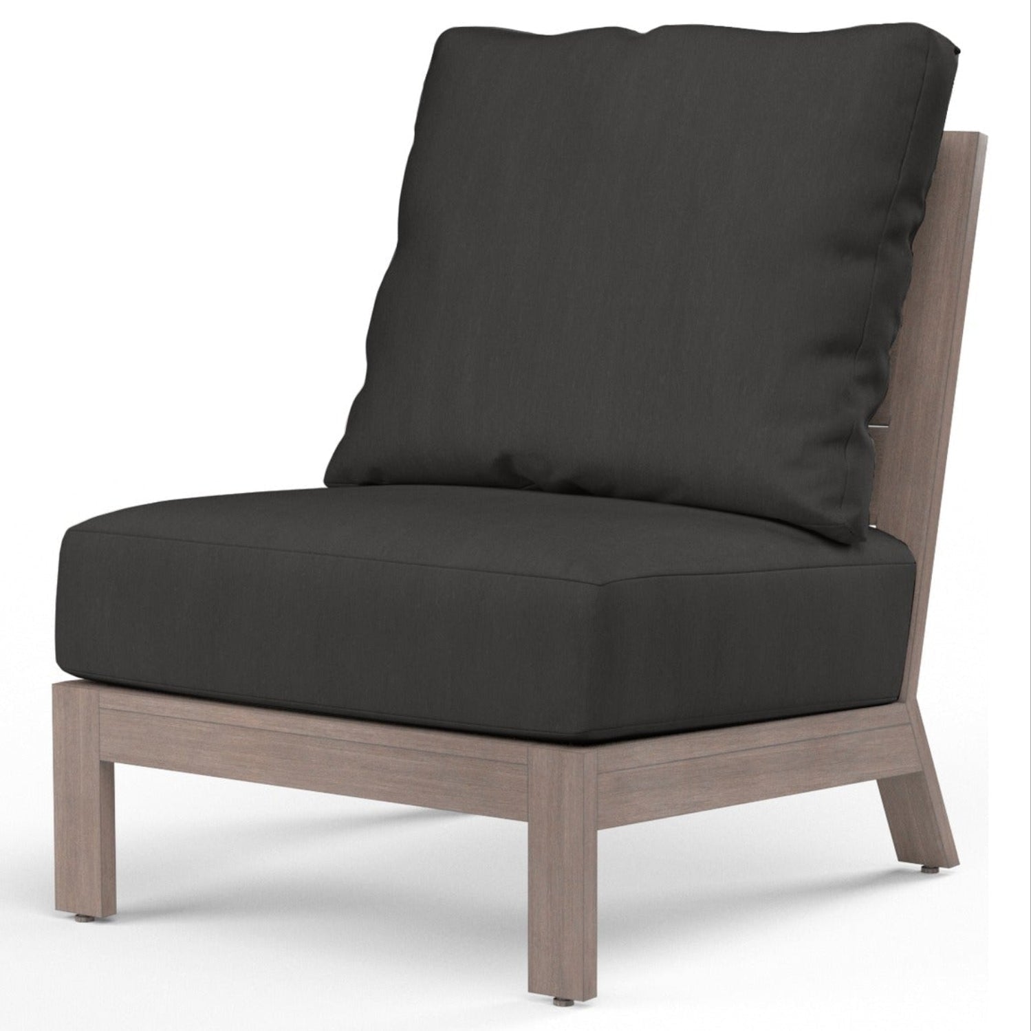Sunset West Laguna Spectrum Carbon Outdoor Armless Club, Fully welded, scratch-resistant powder-coated, front view