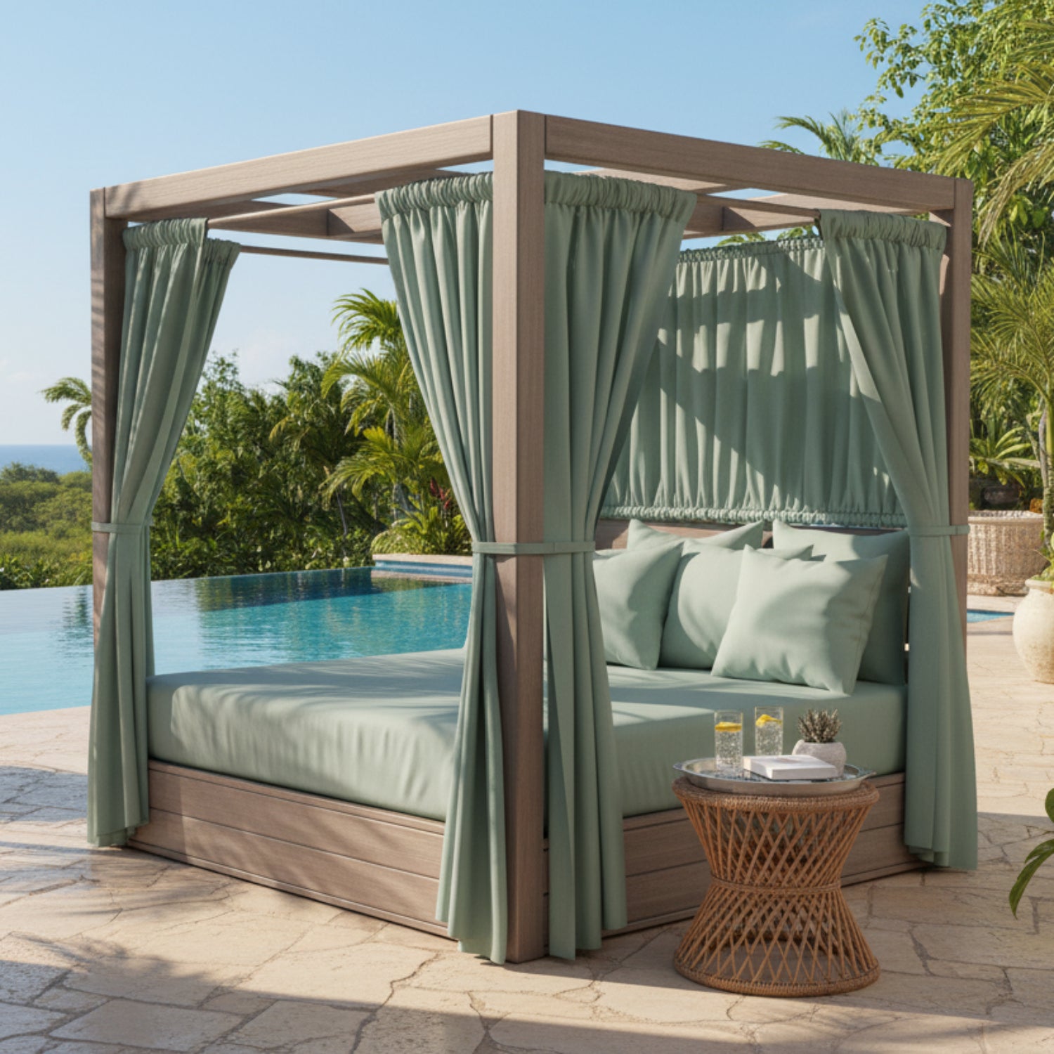 Sunset West Laguna Cast Mist Resort King Outdoor Daybed