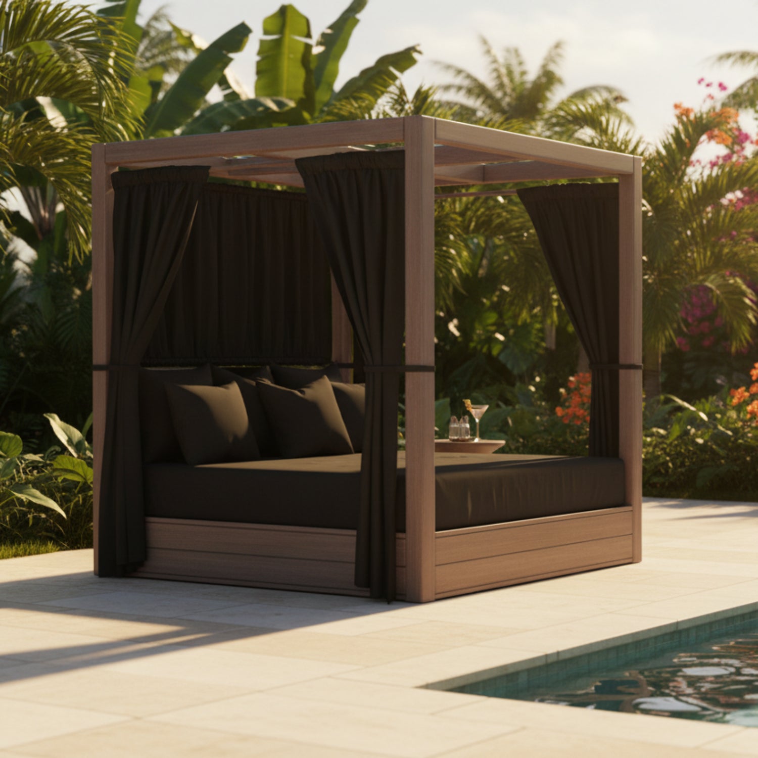 Sunset West Laguna Spectrum Carbon Resort King Outdoor Daybed