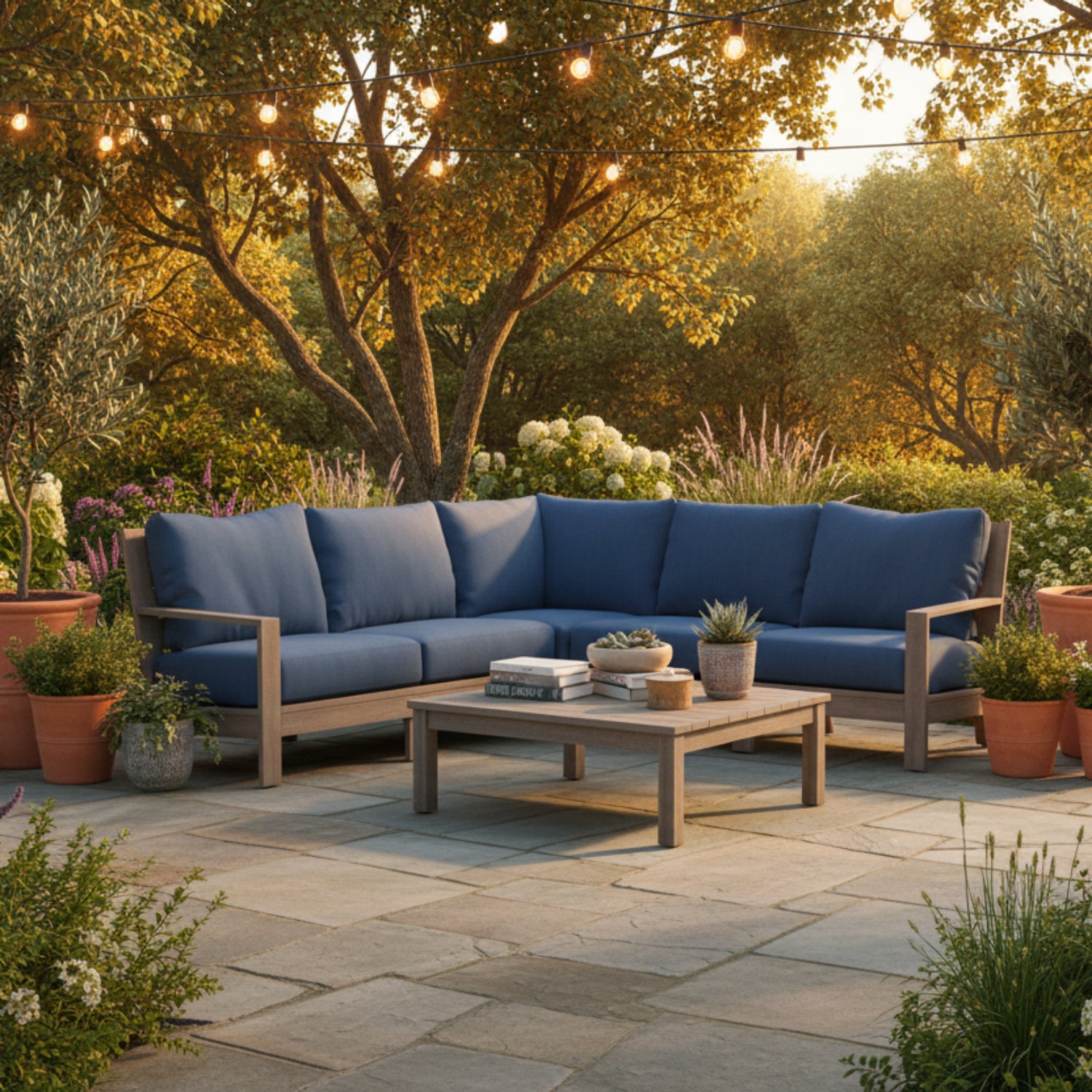 Sunset West Laguna Spectrum Indigo Outdoor Sectional