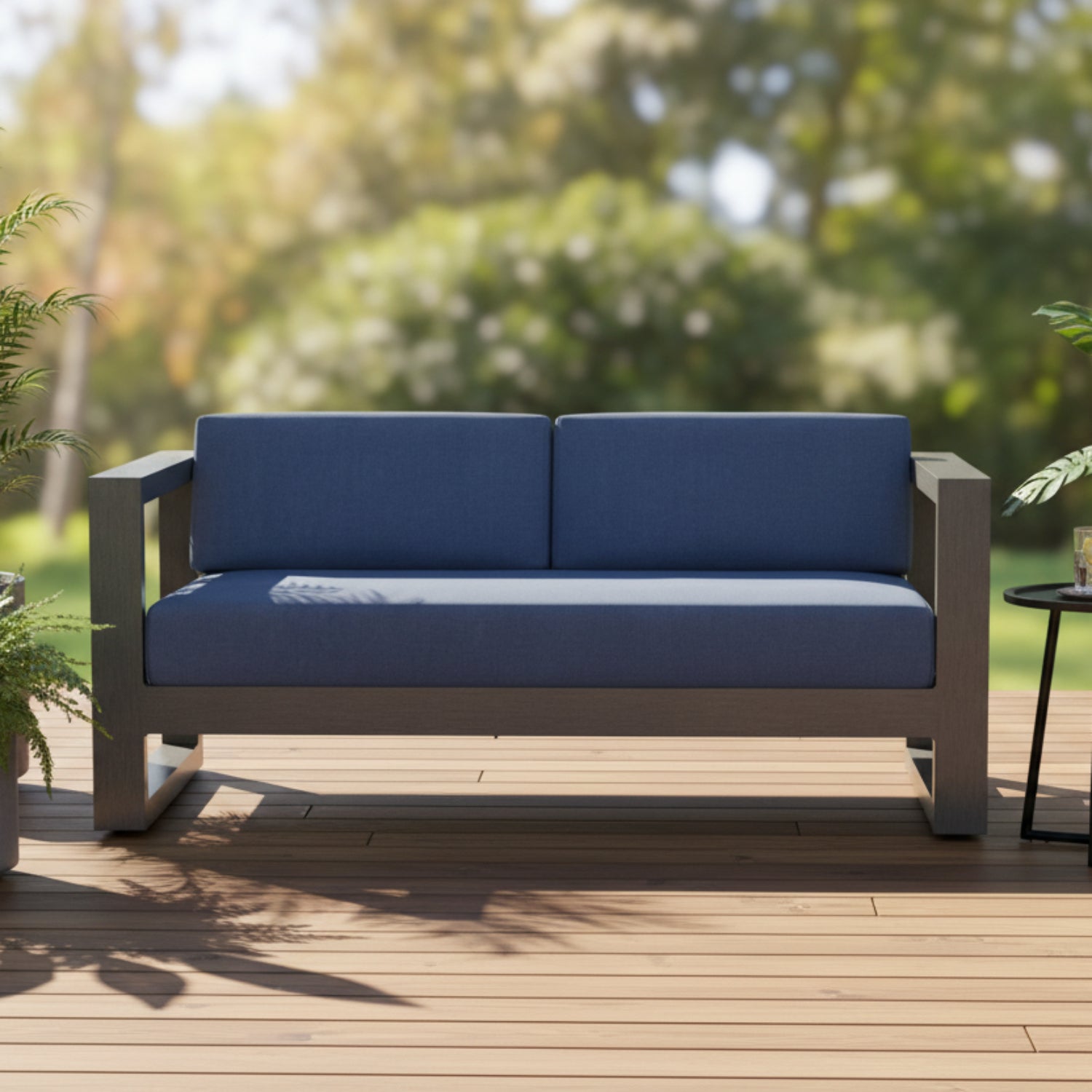 Sunset West Redondo Spectrum Indigo Outdoor Loveseat