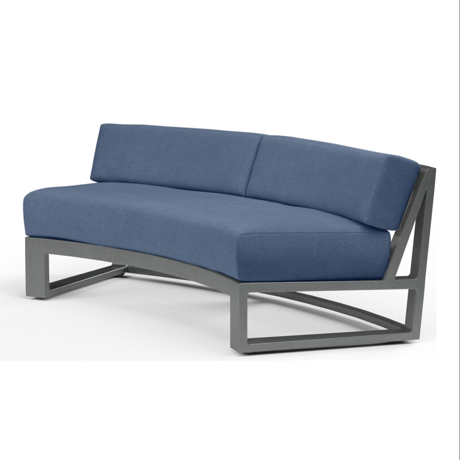 Sunset West Redondo Curved Spectrum Indigo Curved Outdoor Sofa
