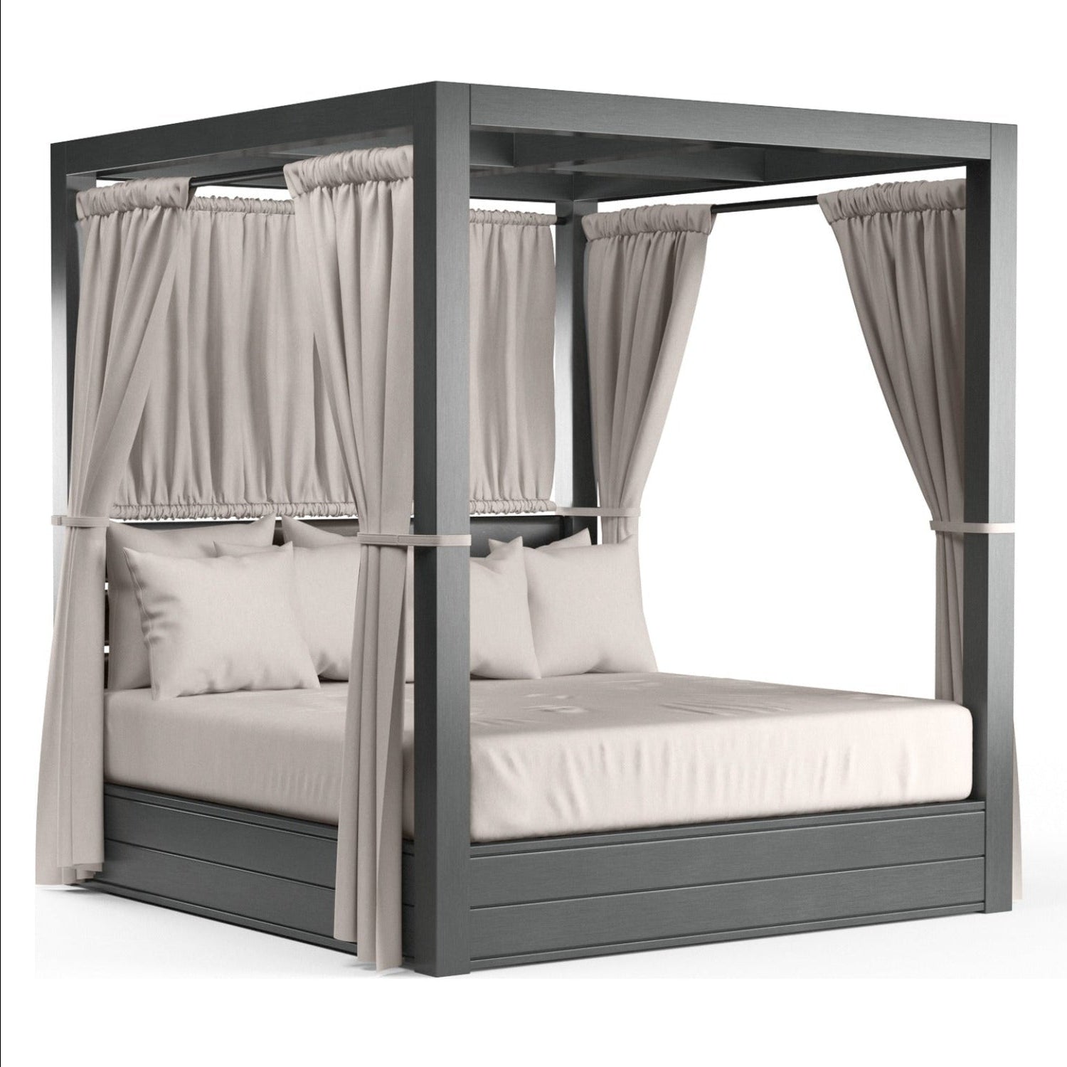 Sunset West Redondo Canvas Natural Outdoor Resort King Day Bed