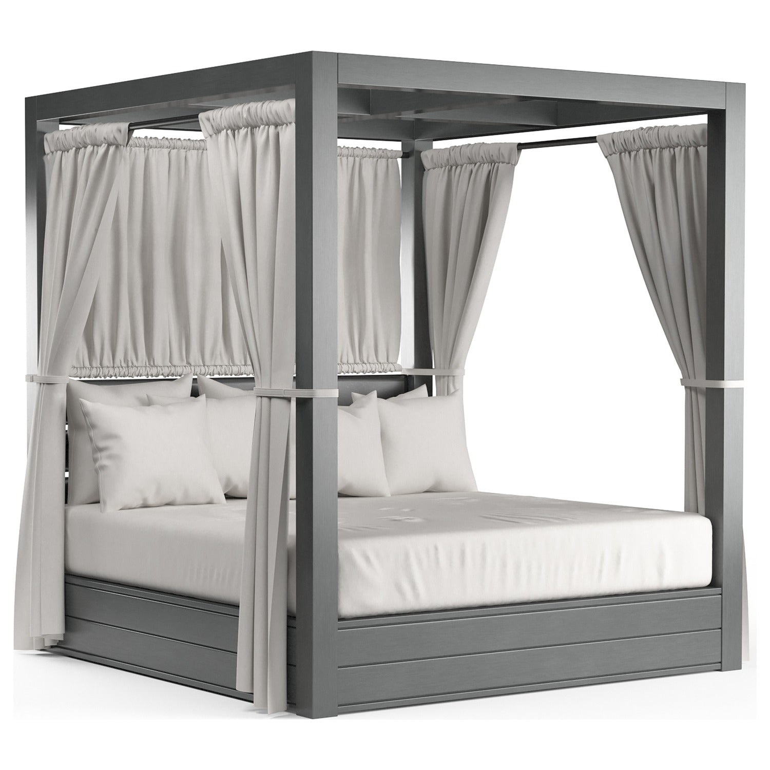 Sunset West Redondo Cast Silver Outdoor Resort King Day Bed