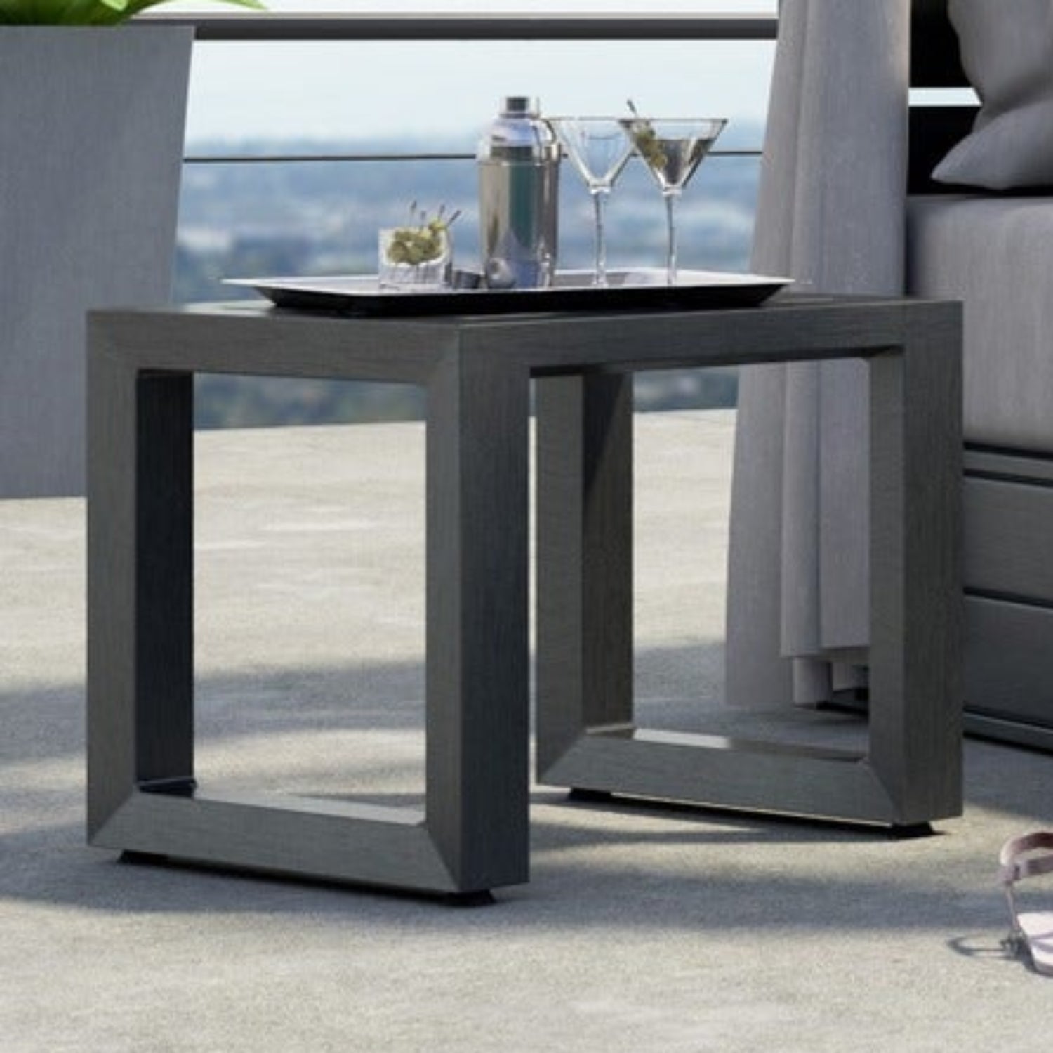 Sunset West Redondo Outdoor End Table Set of 2