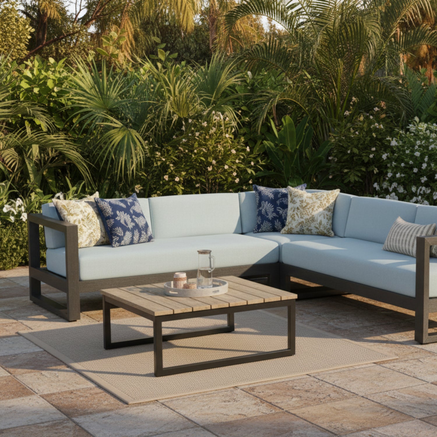 Sunset West Redondo Canvas Skyline Outdoor Sectional