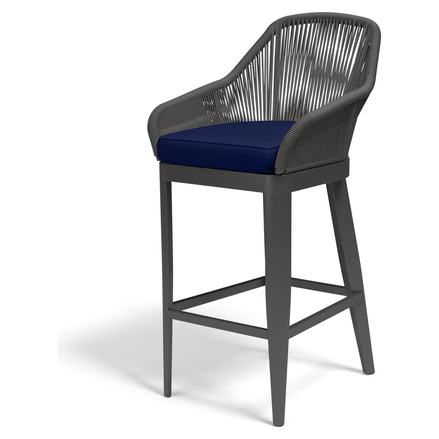 Sunset West Milano Echo Midnight w/Self Welt Outdoor Barstool