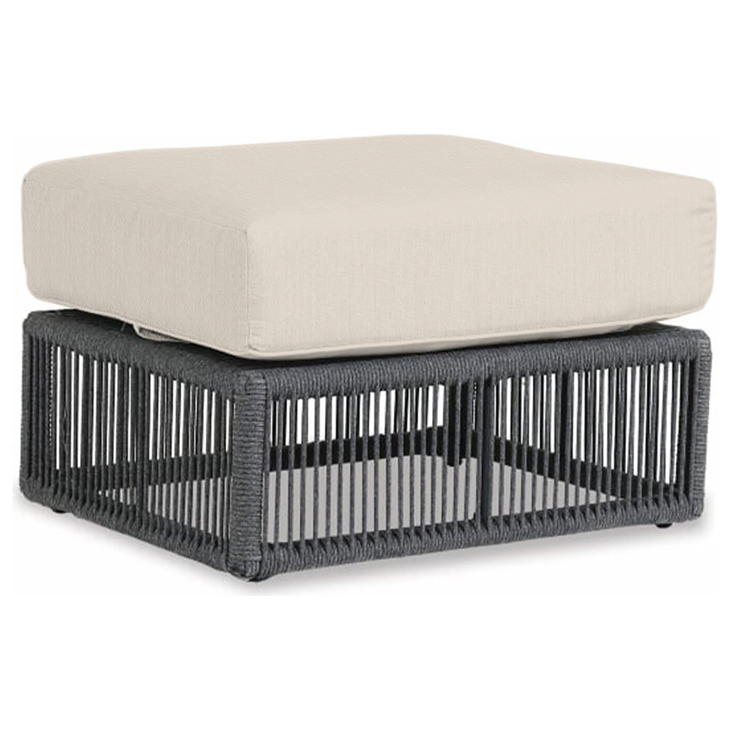Sunset West Milano Echo Ash w/Self Welt Outdoor Ottoman