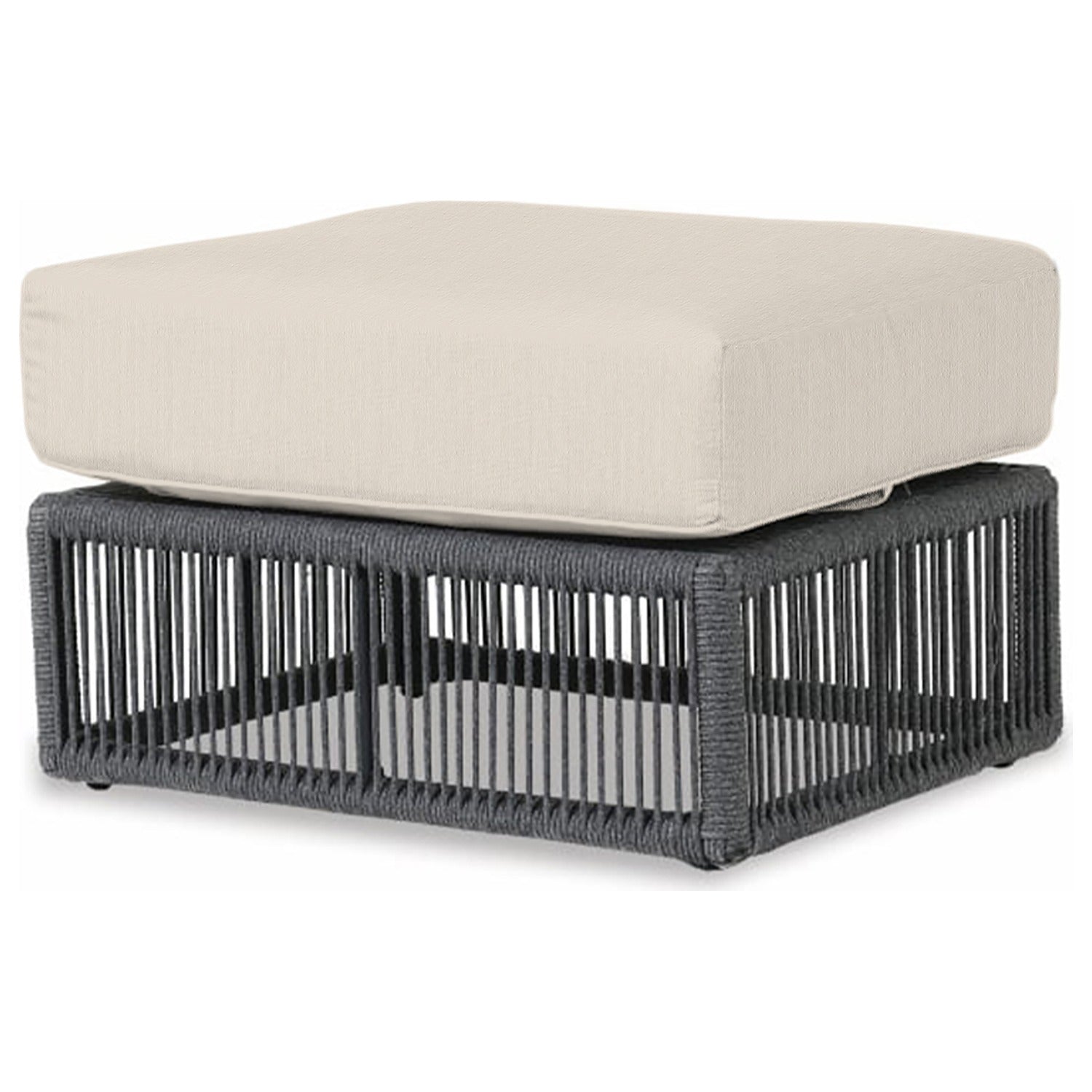Sunset West Milano Echo Ash w/Self Welt Outdoor Ottoman