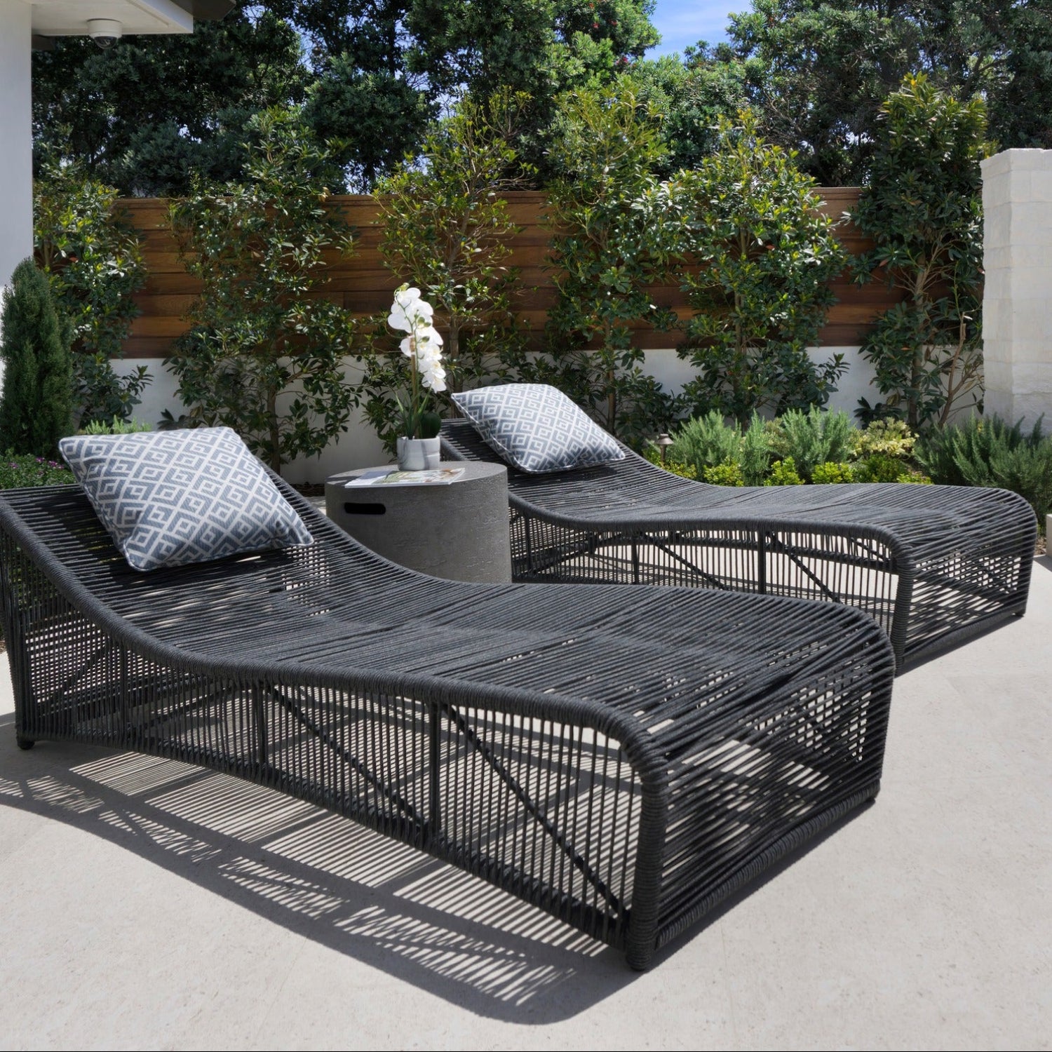 Sunset West Milano Cushionless Outdoor Chaise