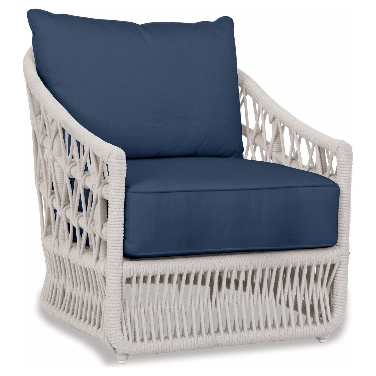 Sunset West Dana Rope Spectrum Indigo w/Self Welt Outdoor Club Chair