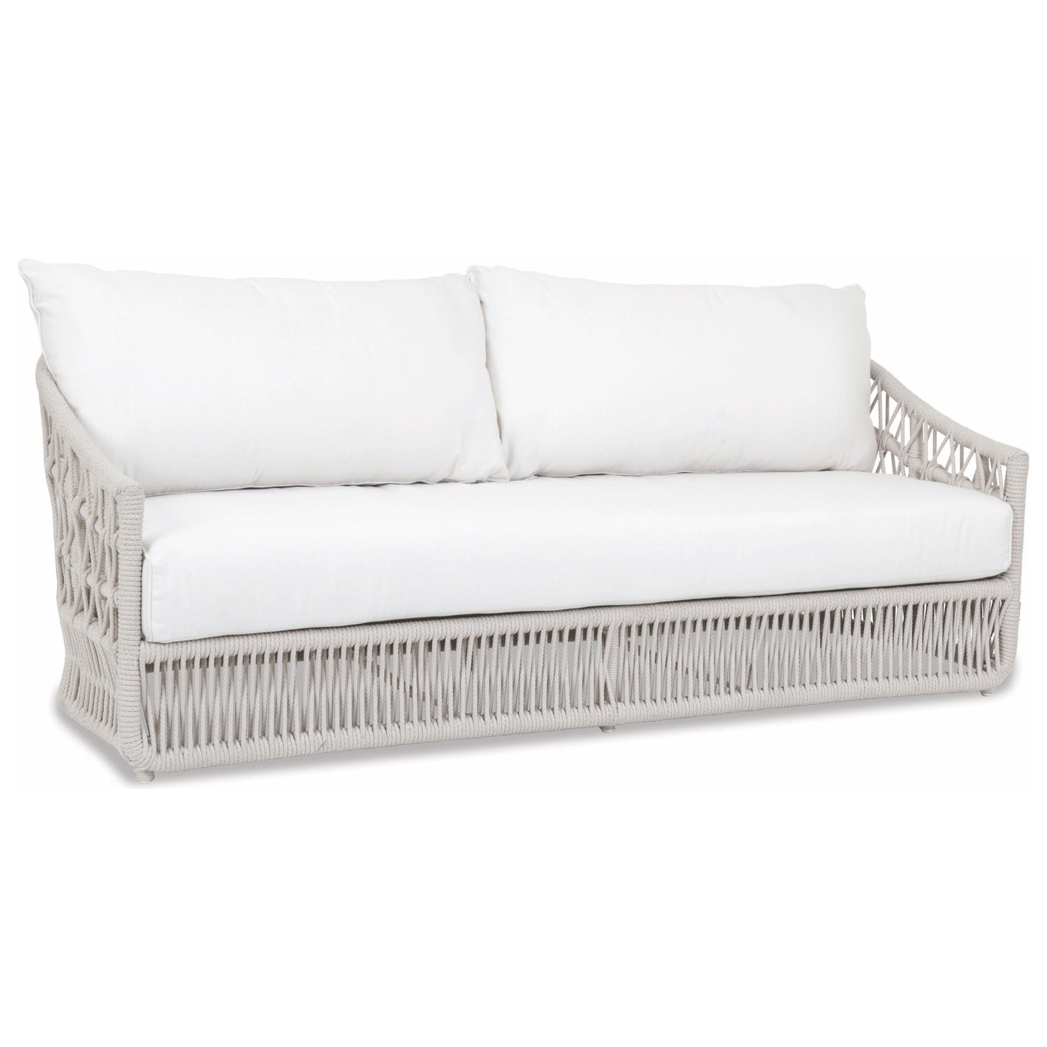 Sunset West Dana Rope Linen Canvas w/Self Welt Outdoor Sofa
